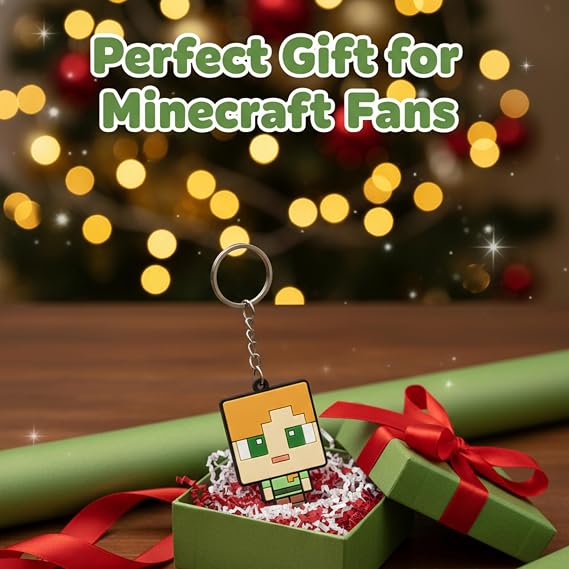 Steve Keyring Kids Licensed Minecraft PVC Keyring - Random Design – view 5