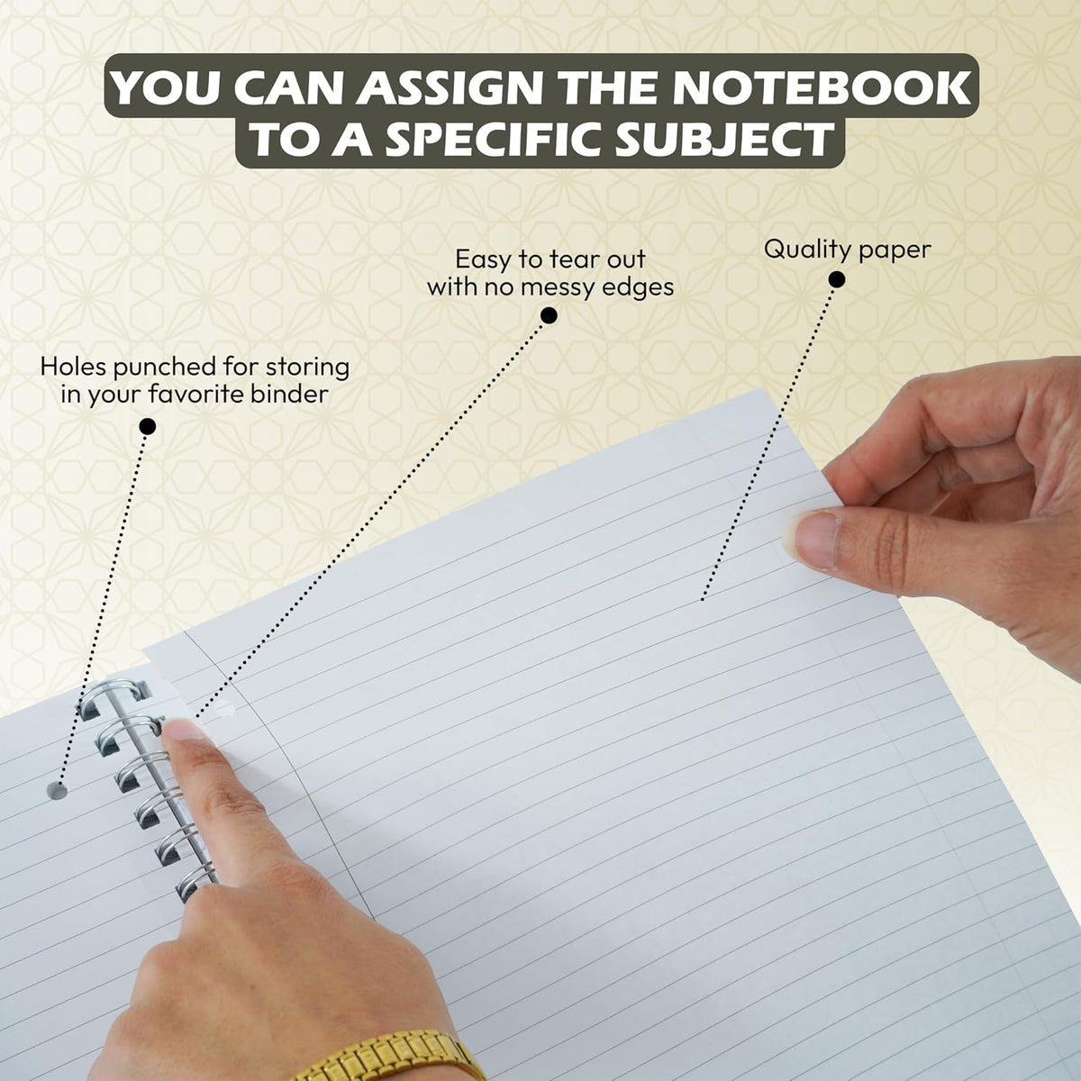 A4 Composition Notebook 180 Tear-Out Pages – view 15