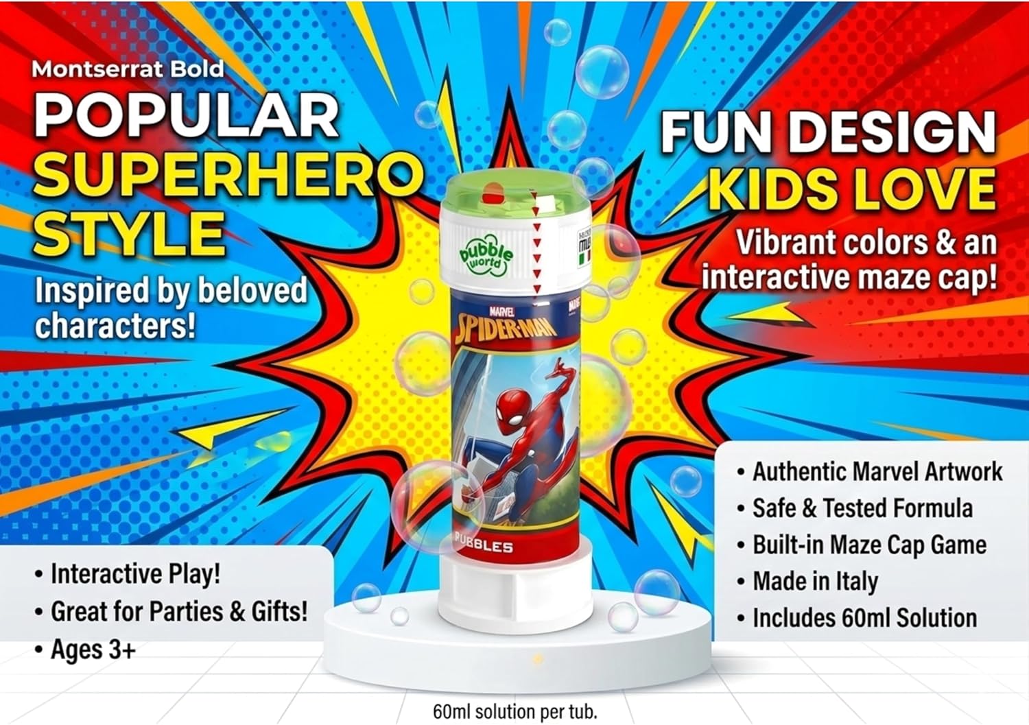 60ml Bubble Tube with Puzzle Lid