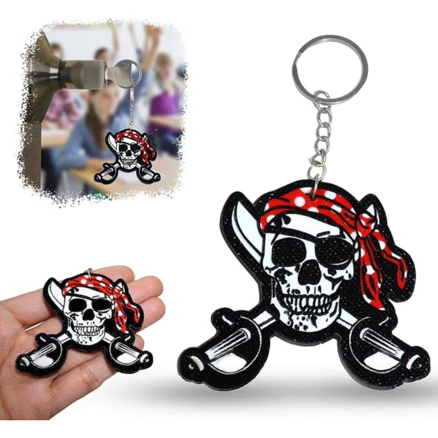 Pirate Keychains Foamex Keyring - Assorted