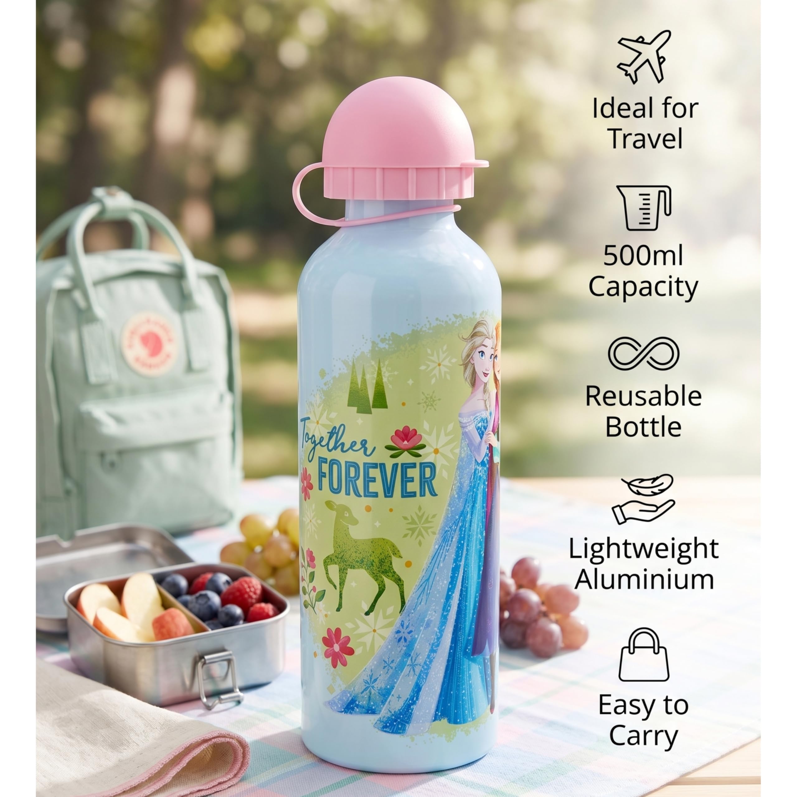 Disney Frozen Aluminium Water Bottle 500ml