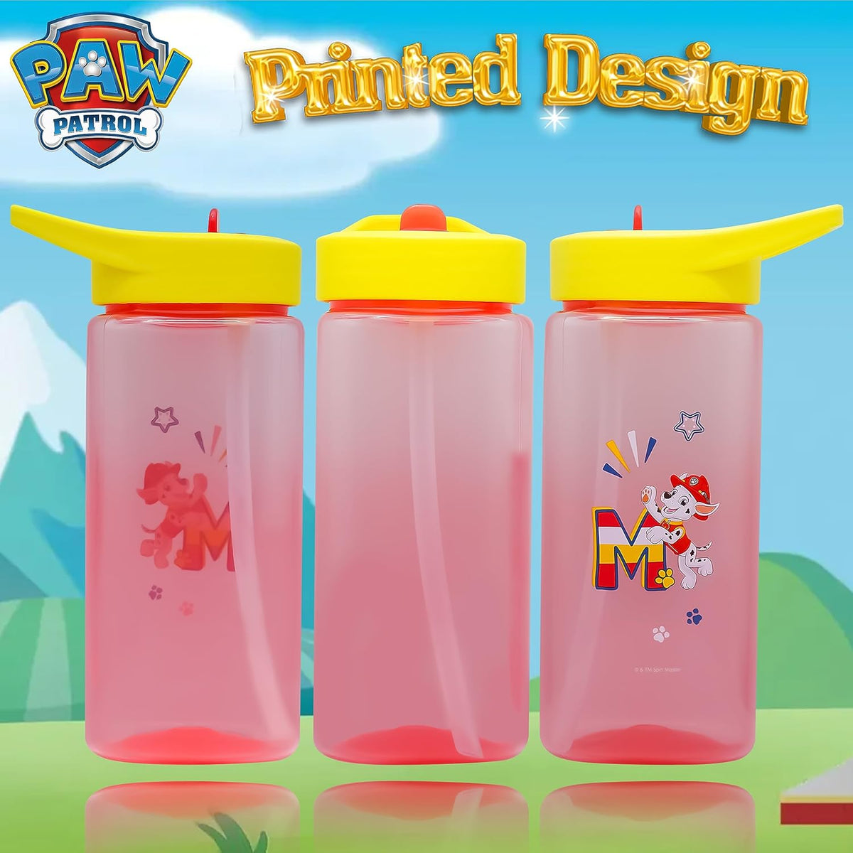 PAW Patrol Marshall Kids Licensed Paw Patrol Straw Sippers 420ml – view 6