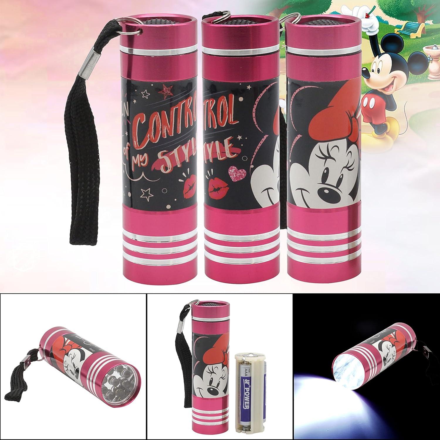 Minnie Mouse LED Torch for Kids – Aluminium Flashlight with 9 LEDs