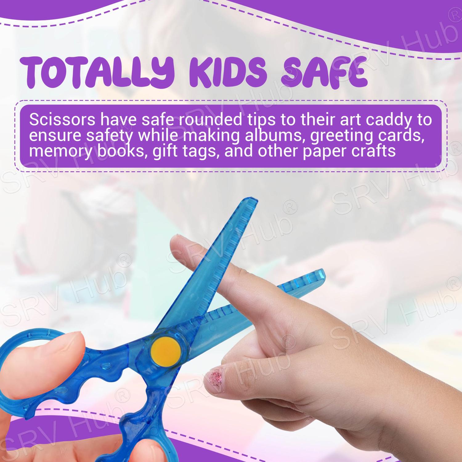 Kids Craft Scissors Safety & Decorative Scissor Set
