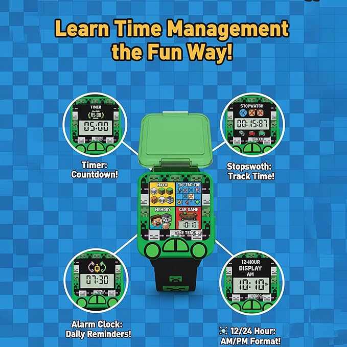 Minecraft Kids Licensed Educational Smart Watch – view 2