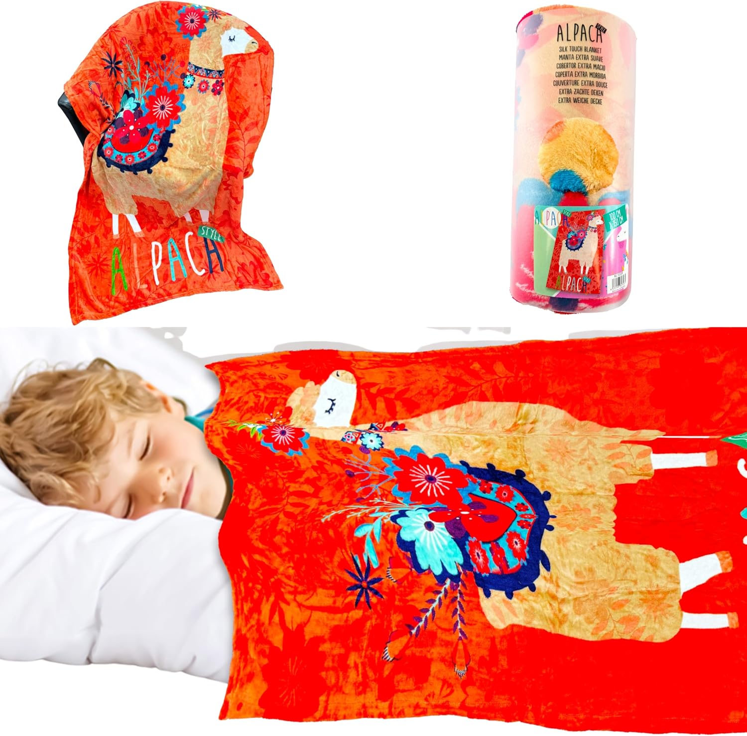 Fleece Throw Blanket 150x100cm