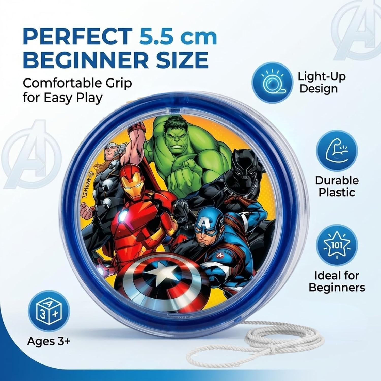 LED Glow YoYo for Kids – 5.5cm