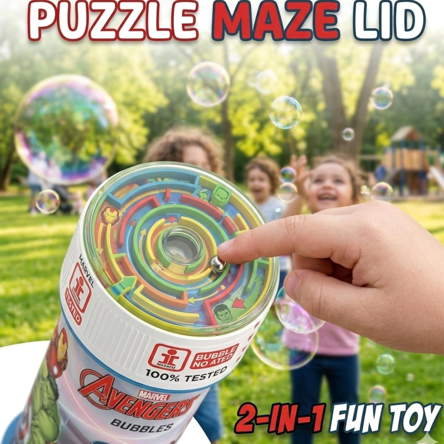 60ml Bubble Tube with Puzzle Lid