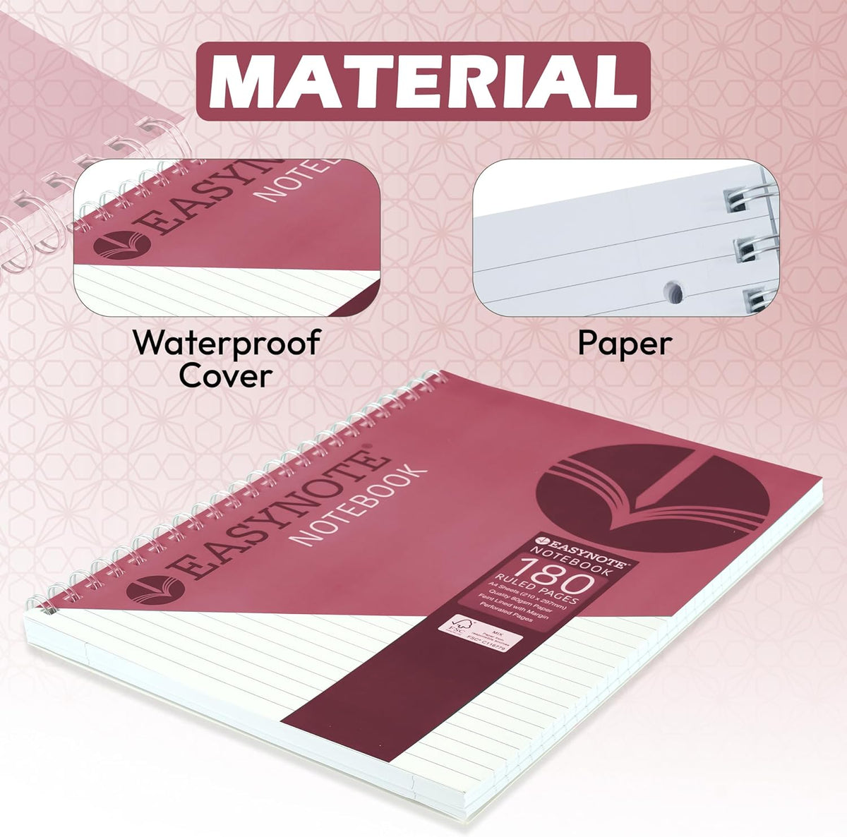 A4 Composition Notebook 180 Tear-Out Pages – view 5