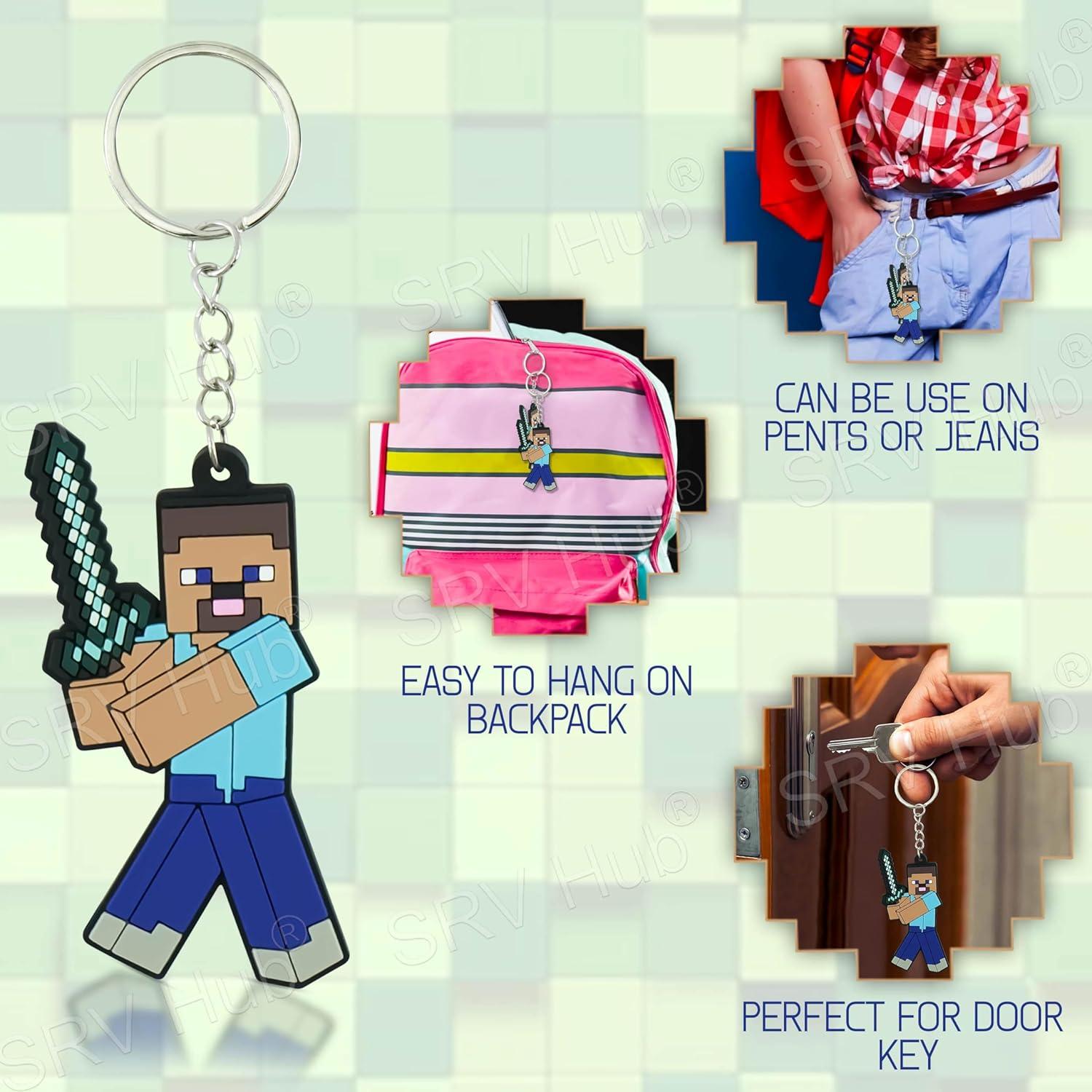 Soft PVC Minecraft Key Chain - Assorted
