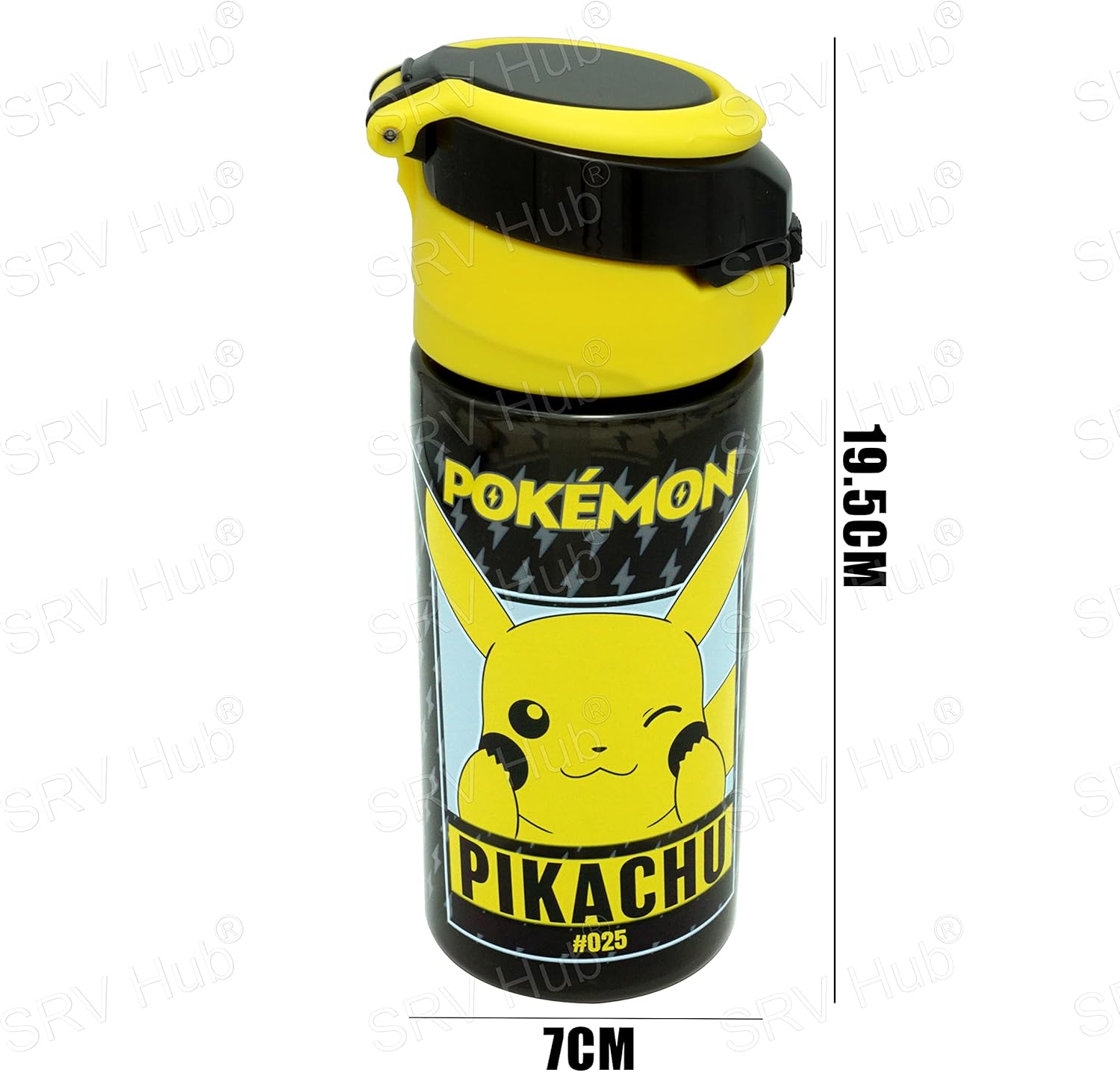 500ml Pokemon Lockable Water Bottle with Popup Straw BPA Free