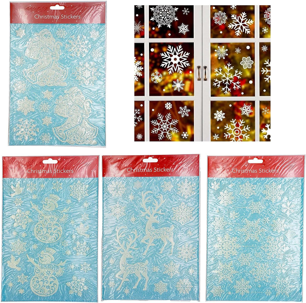 Christmas Festive Reuseable Window Stickers