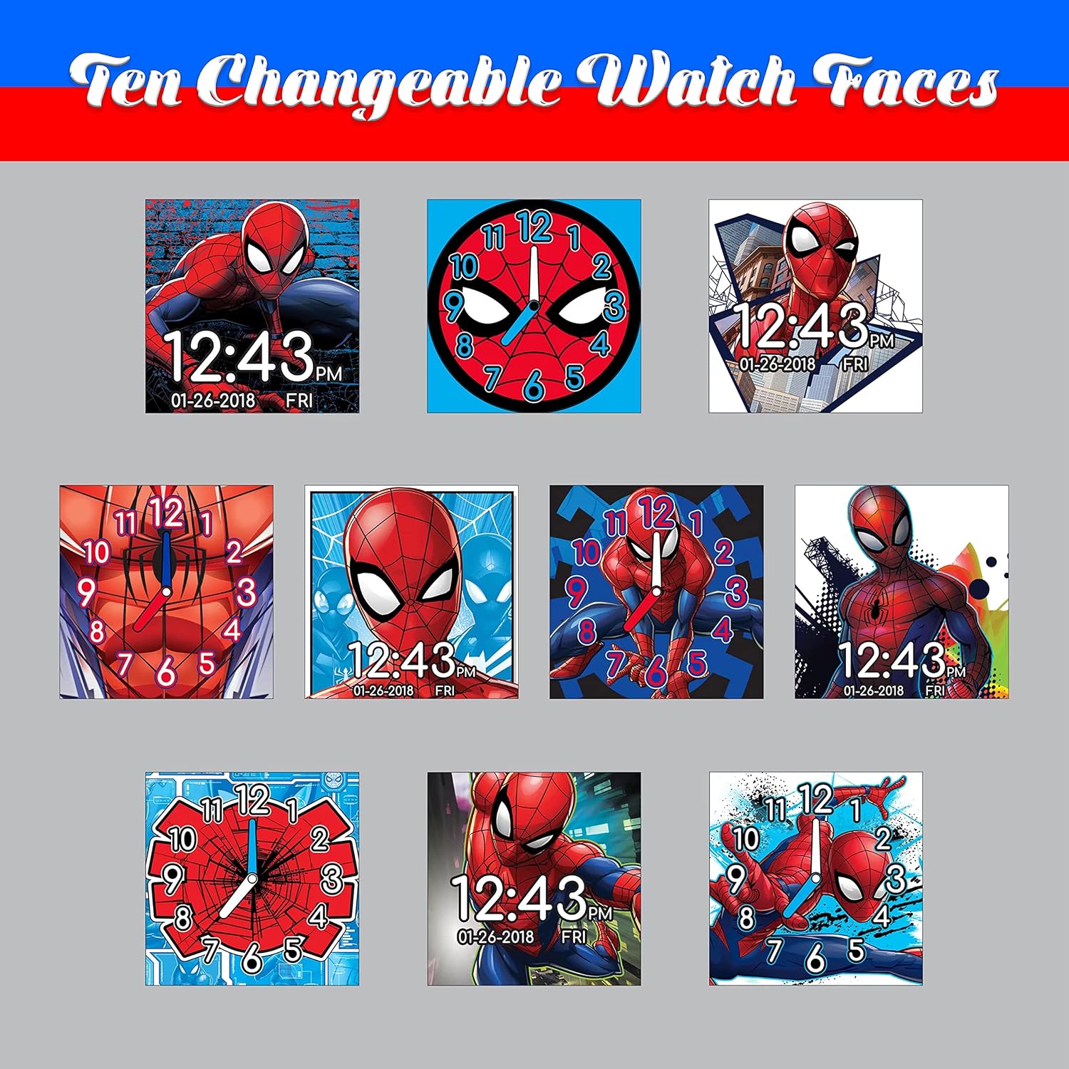 Spiderman Kids Interactive Smart Watch - 22cm