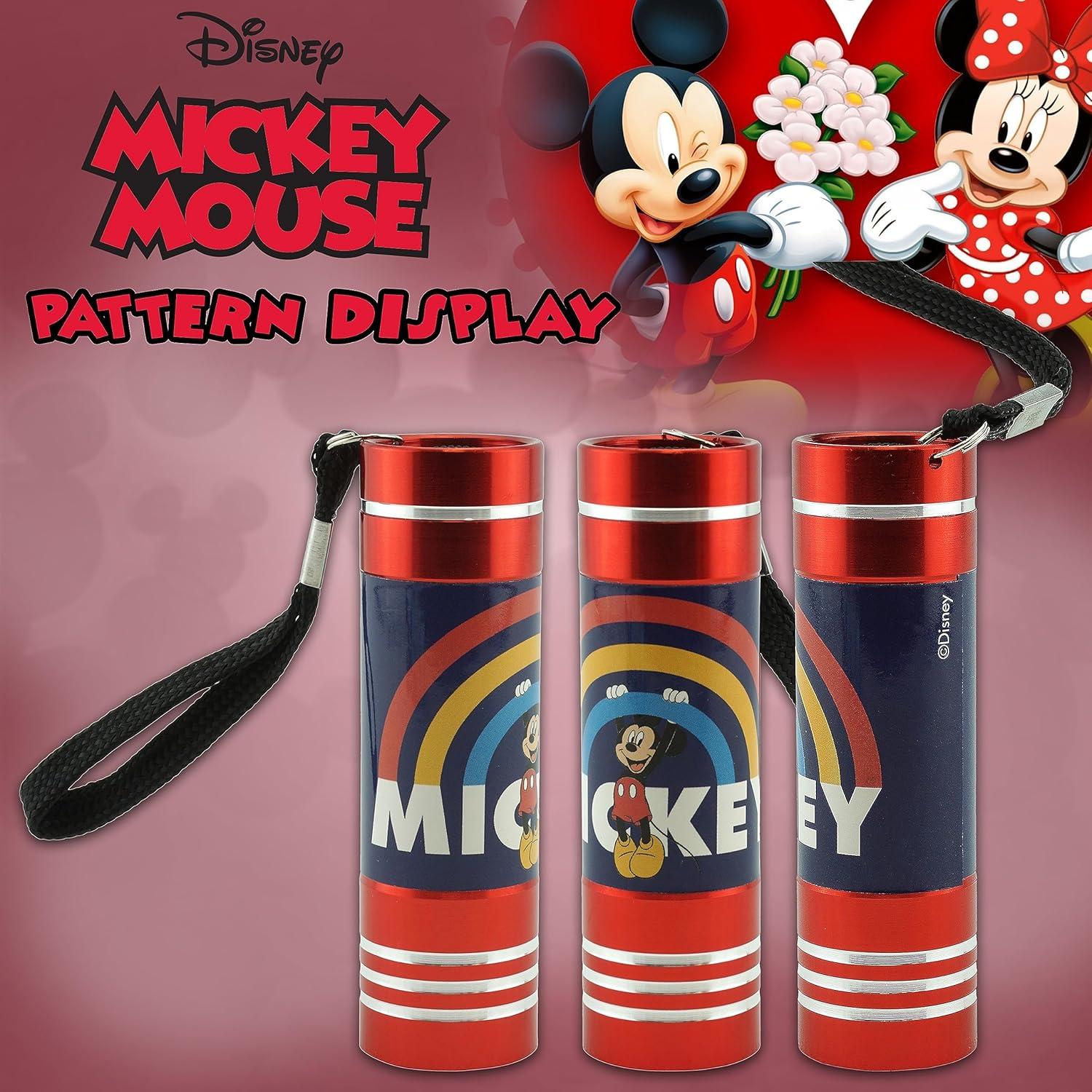 Mickey Mouse 9 LEDs Aluminium Torch for Kids - Assorted