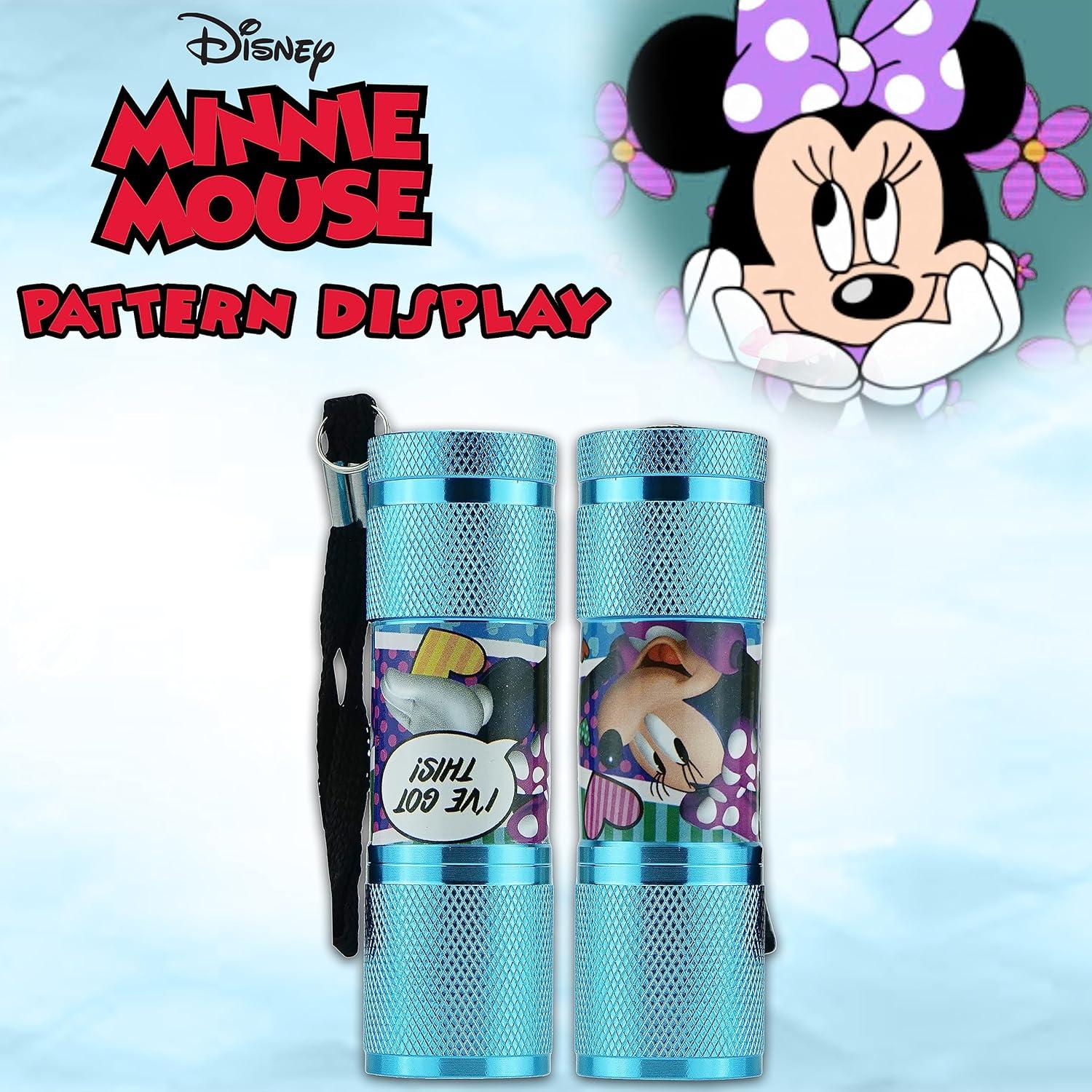 Minnie Mouse 9 LEDs Aluminium Torch for Kids - Assorted