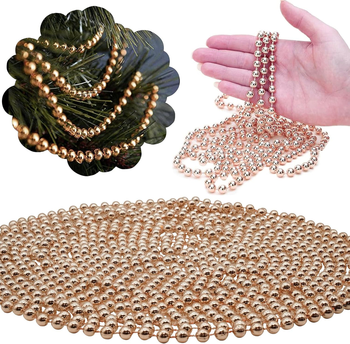 Shiny Bead Garland 8m Christmas Decoration
