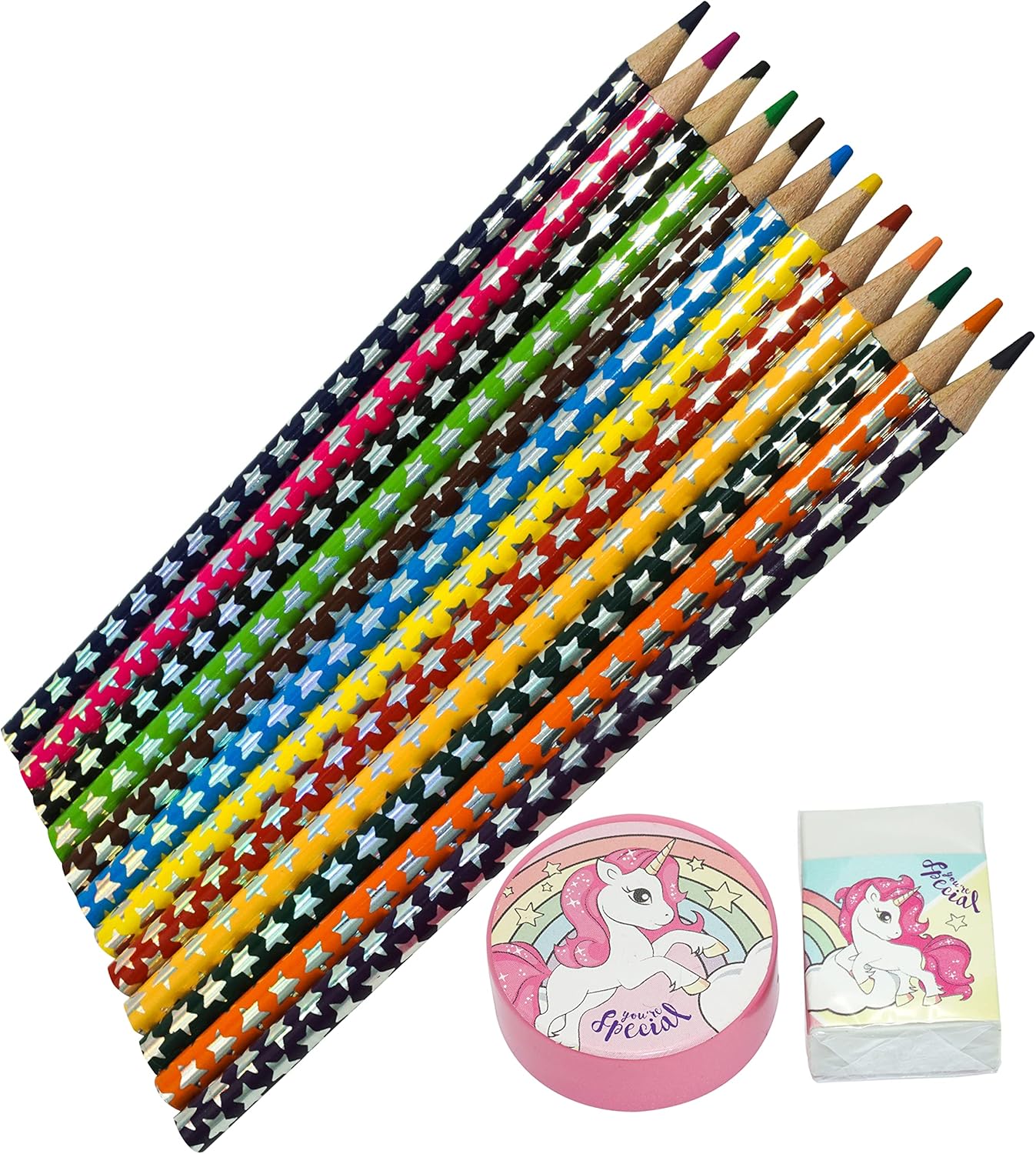 14Pcs Colouring Pencil Set - Assorted