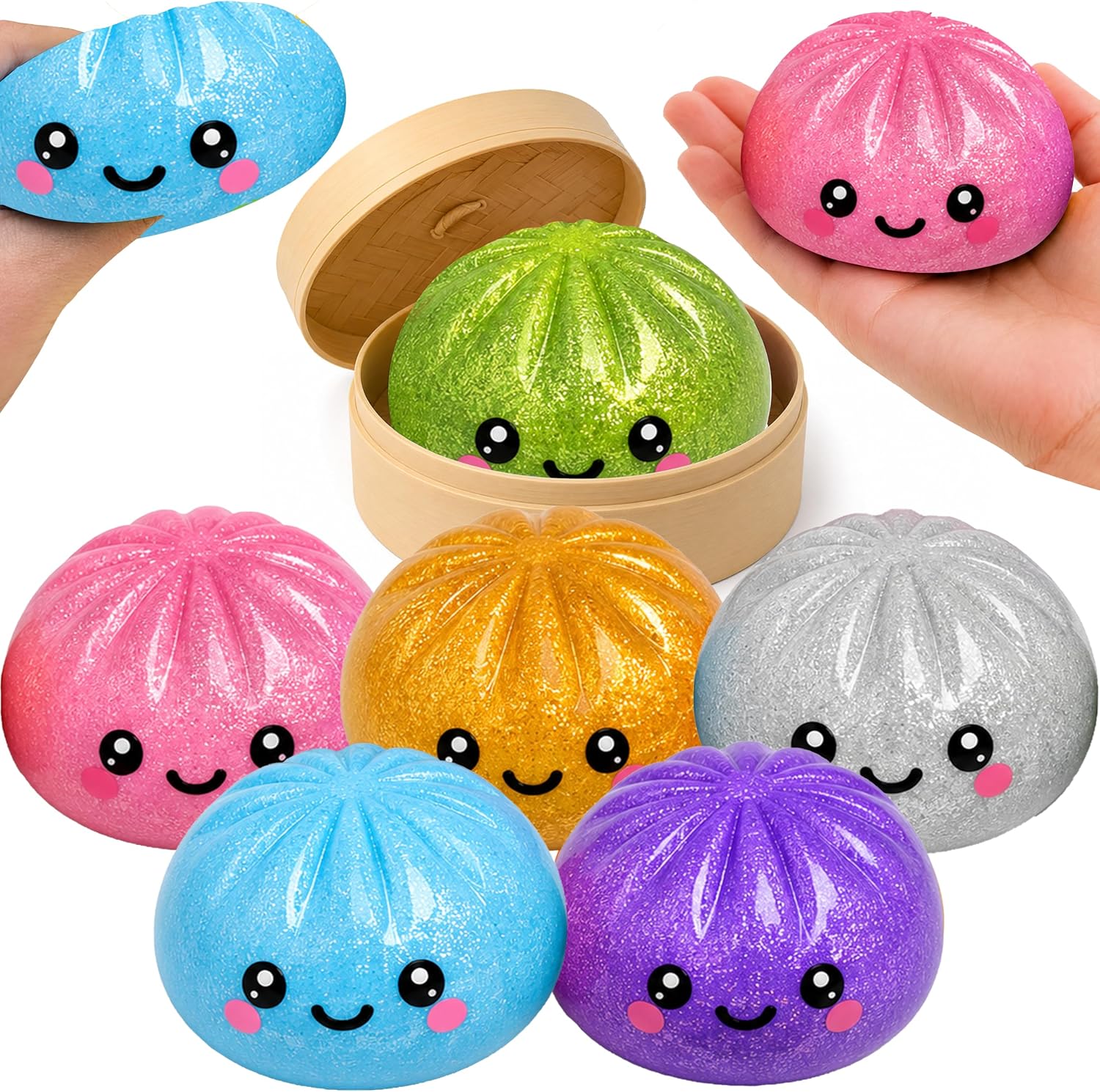 Mystery Glitter Dumpling Toy 8.5cm