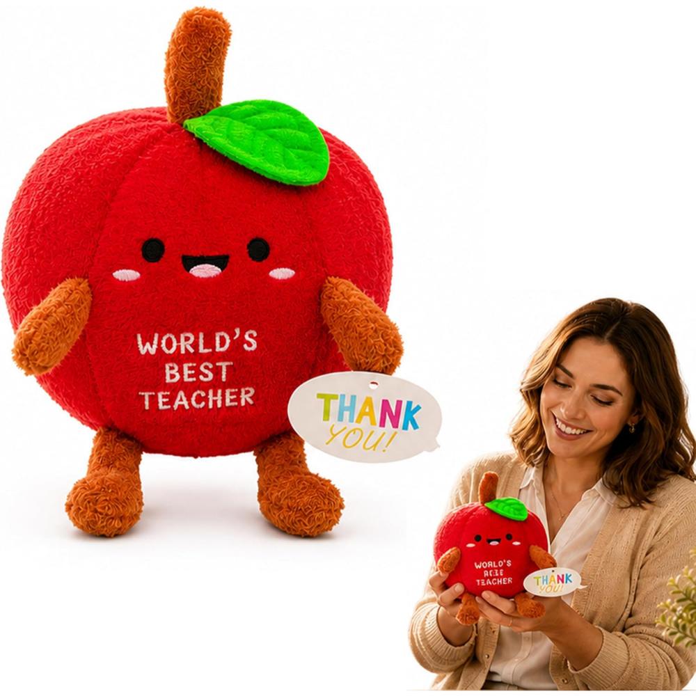 Best Teacher Plush Apple Toy