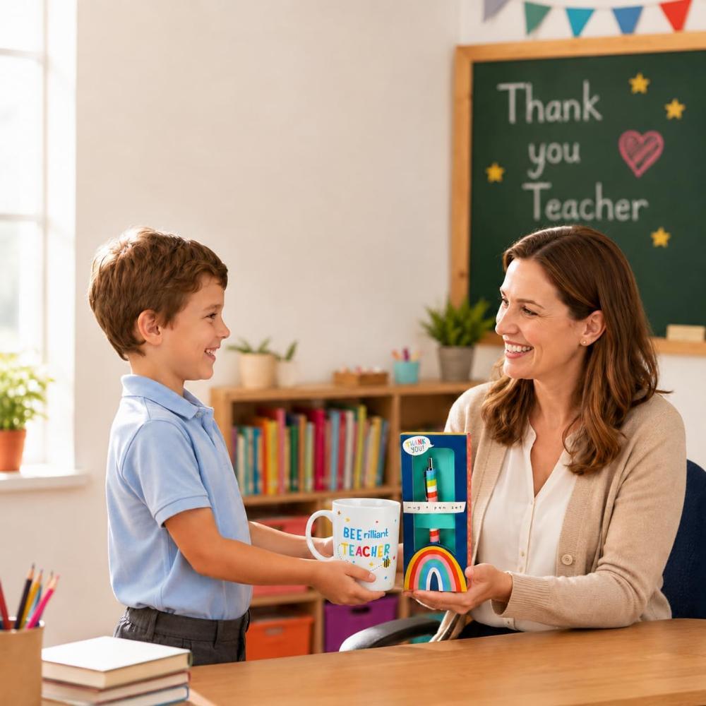 Teacher Ceramic Mug 400ml & Pen Gift Set