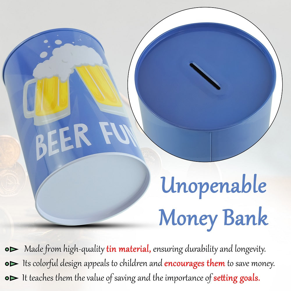 15cm Novelty Money Tin - Beer Fund