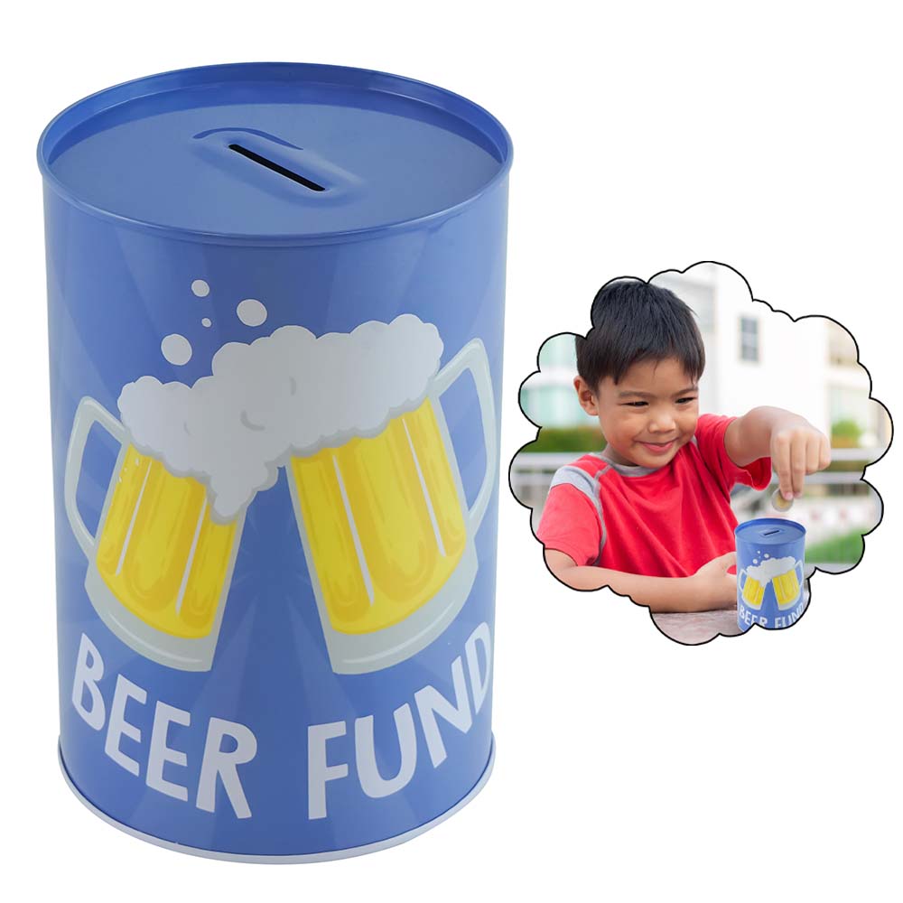 15cm Novelty Money Tin - Beer Fund