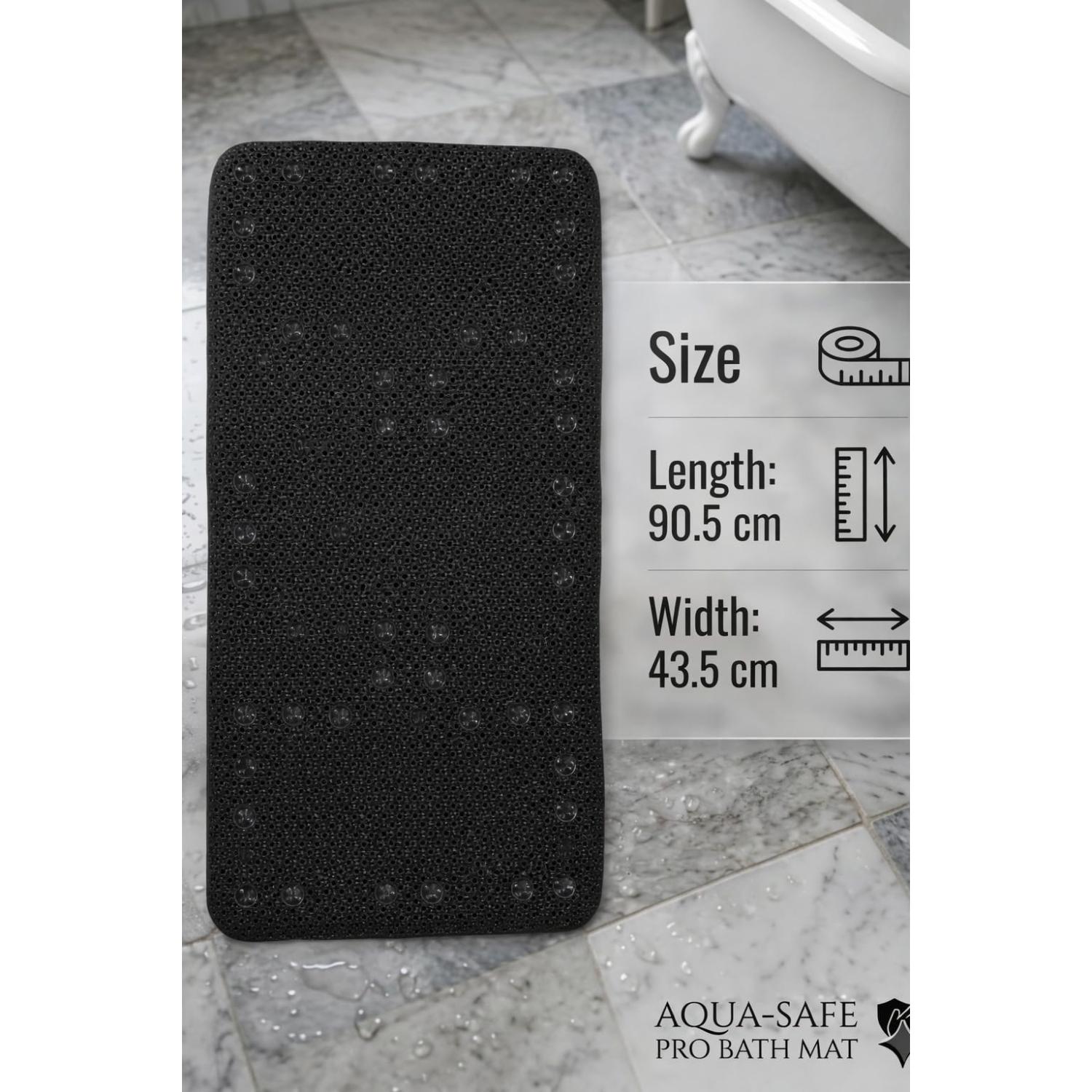 Non Slip Bath Mat with Suction Cups Drain Holes