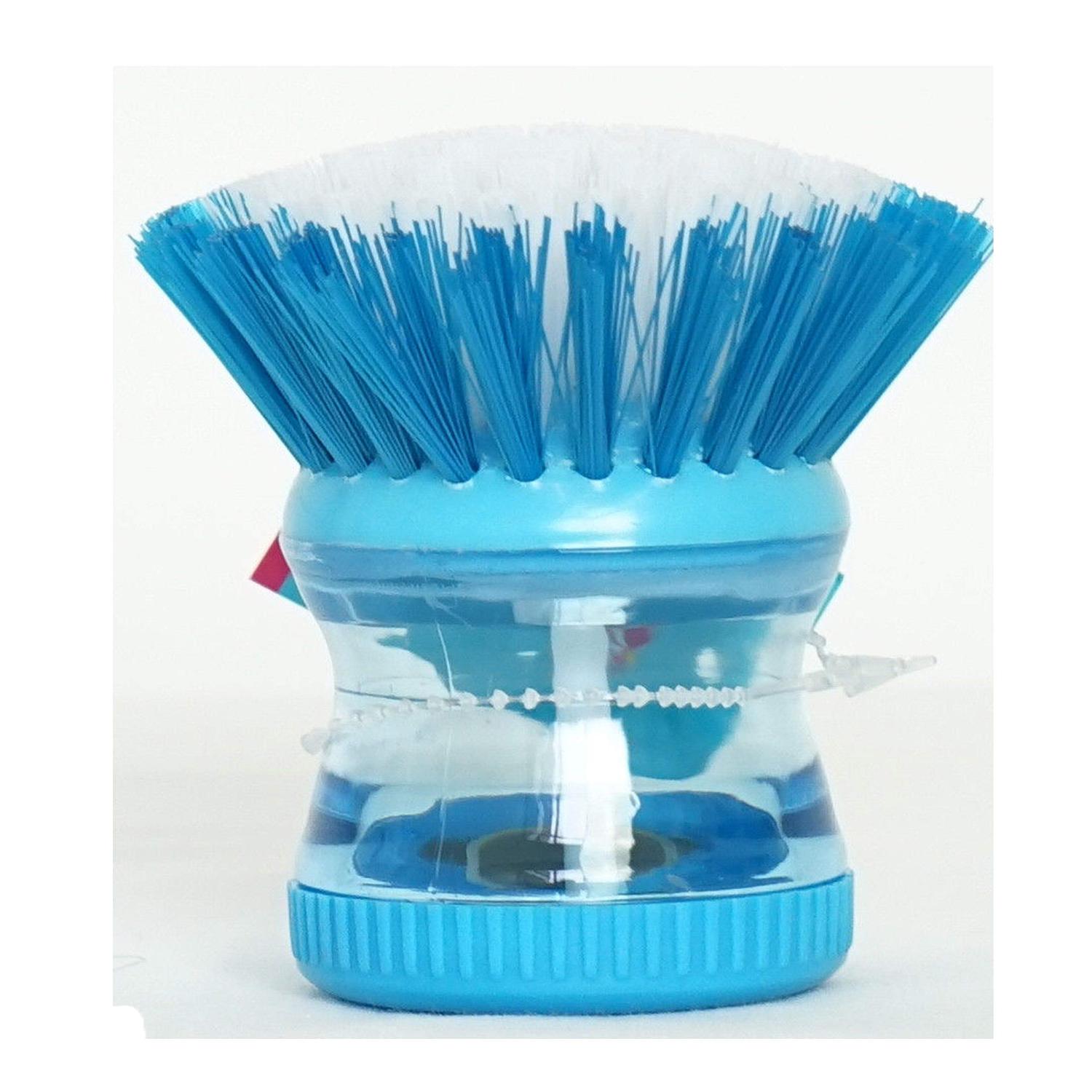 Soap Dispensing Washing Up Brush Kitchen Cleaning Scrubber
