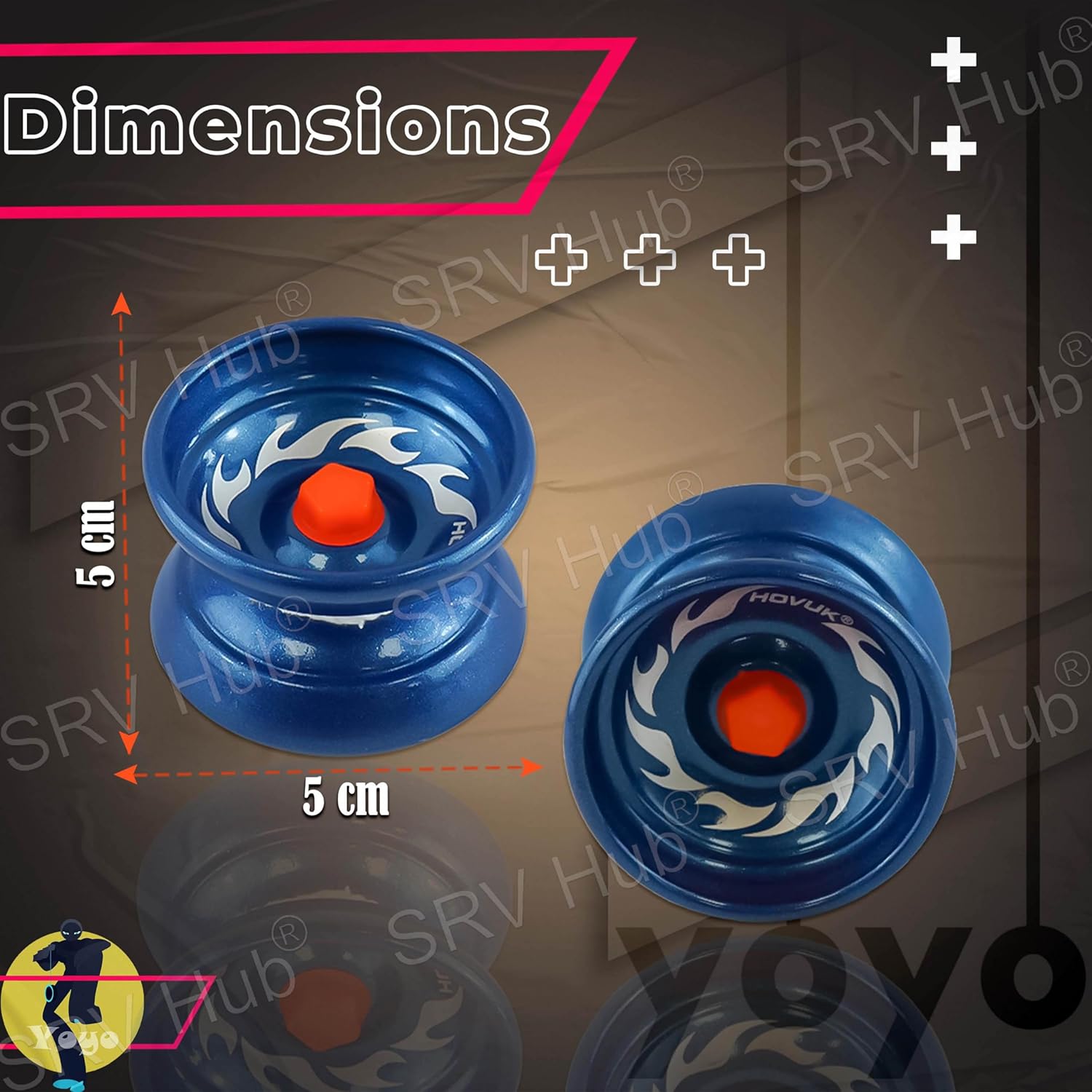 5cm Metal Responsive YoYos for Beginners – Assorted