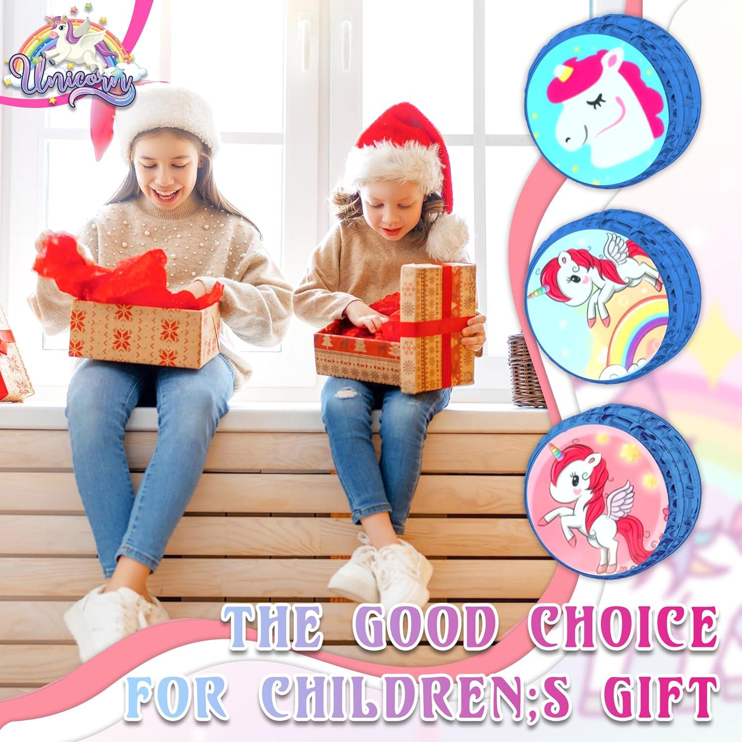 5.5cm LED Light-Up Unicorn Yo-Yos for Kids - Assorted