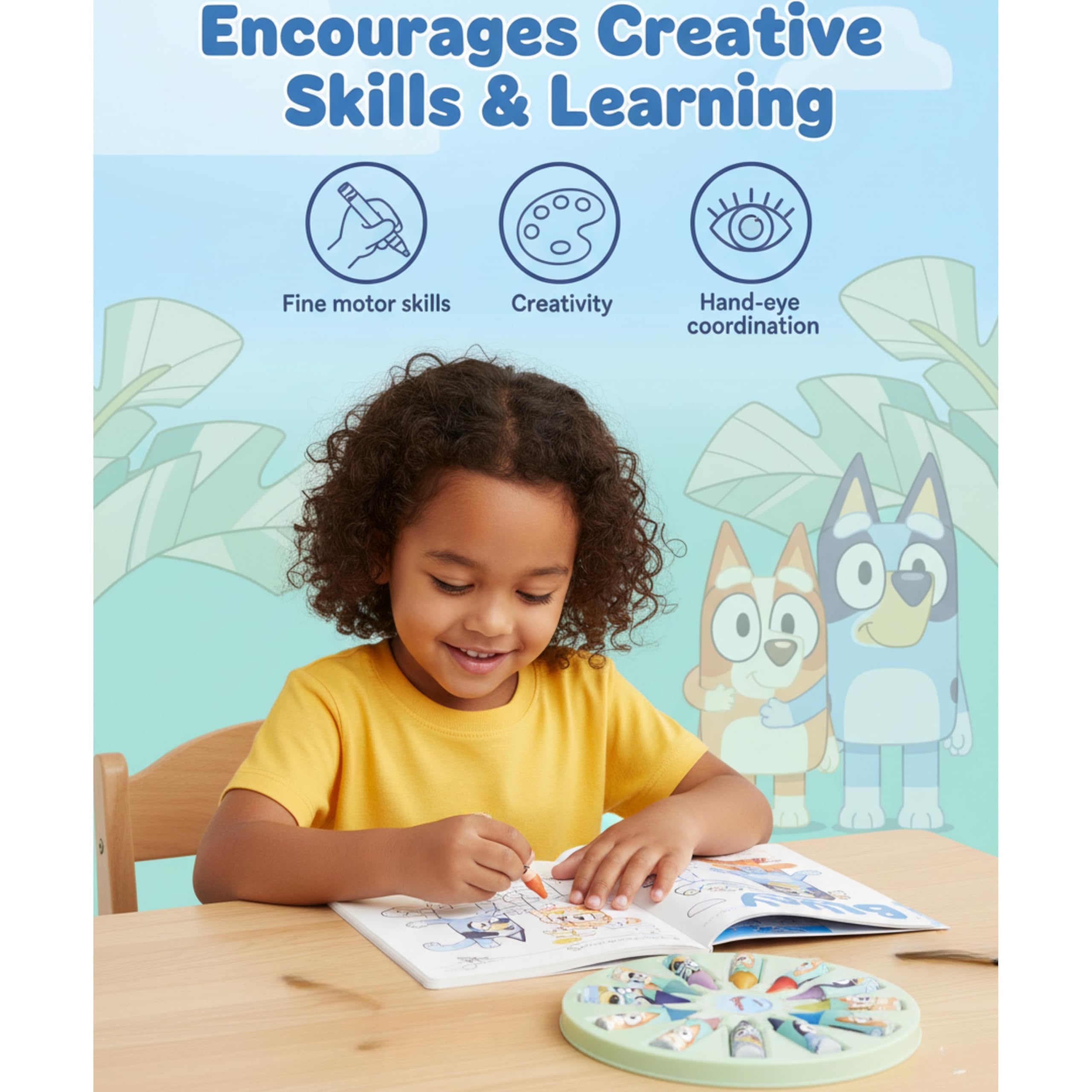 Kids Notebook & Mini Crayons Colouring Set – Assorted
