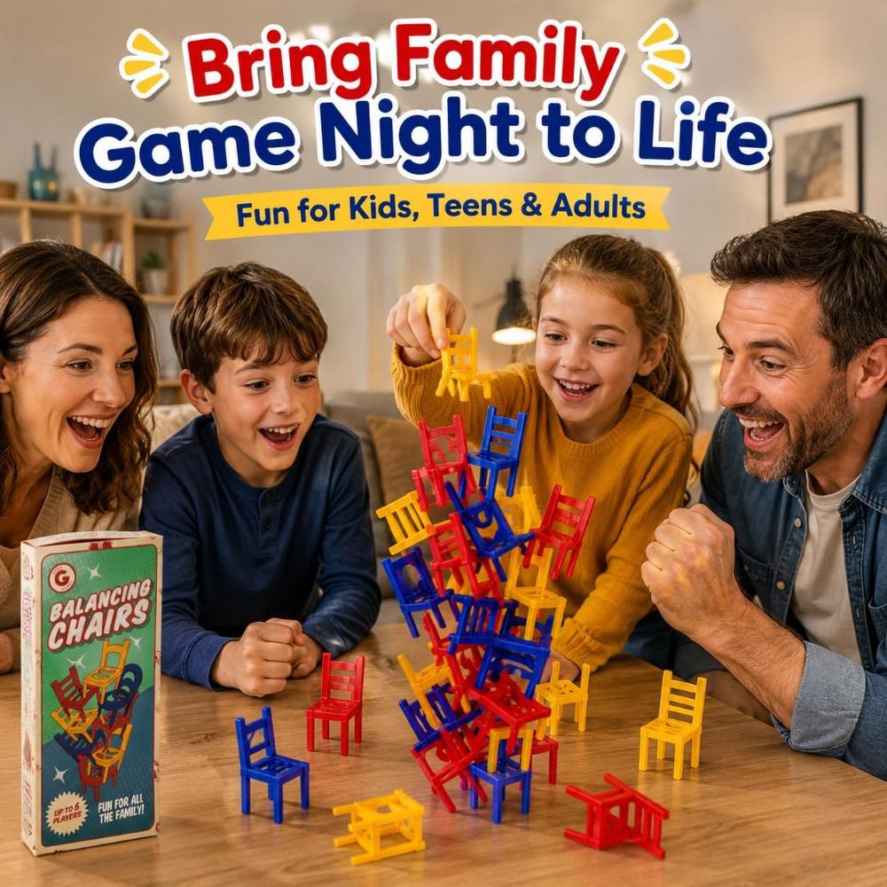 24Pcs Balancing Chairs Stacking Game