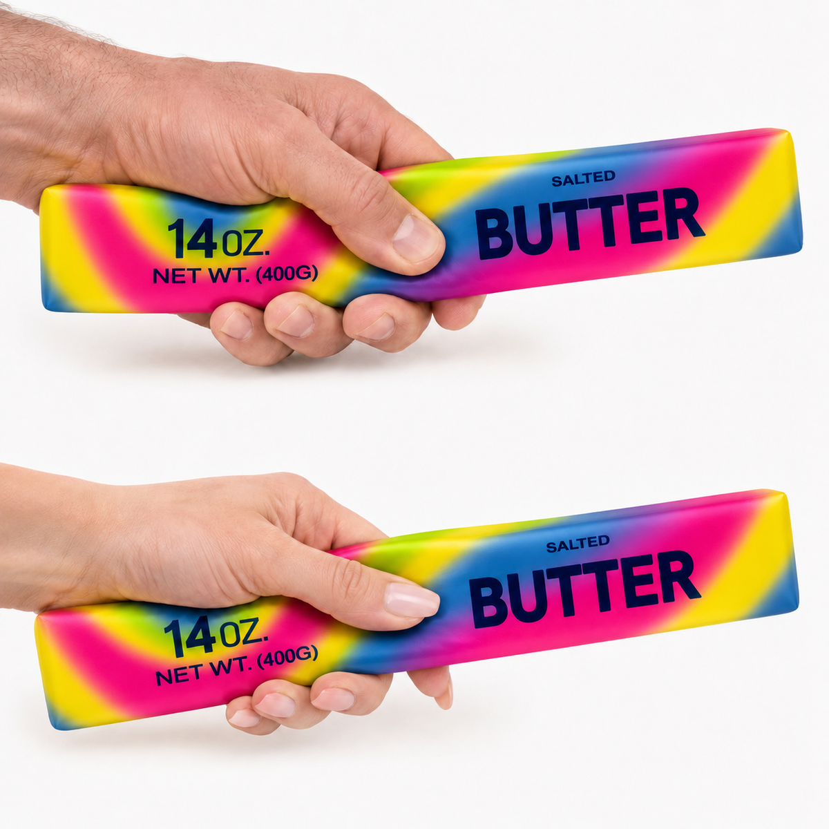 Squishy Butter Stick Slow Rising Sensory Toy - 14oz Rainbow Butter – view 16