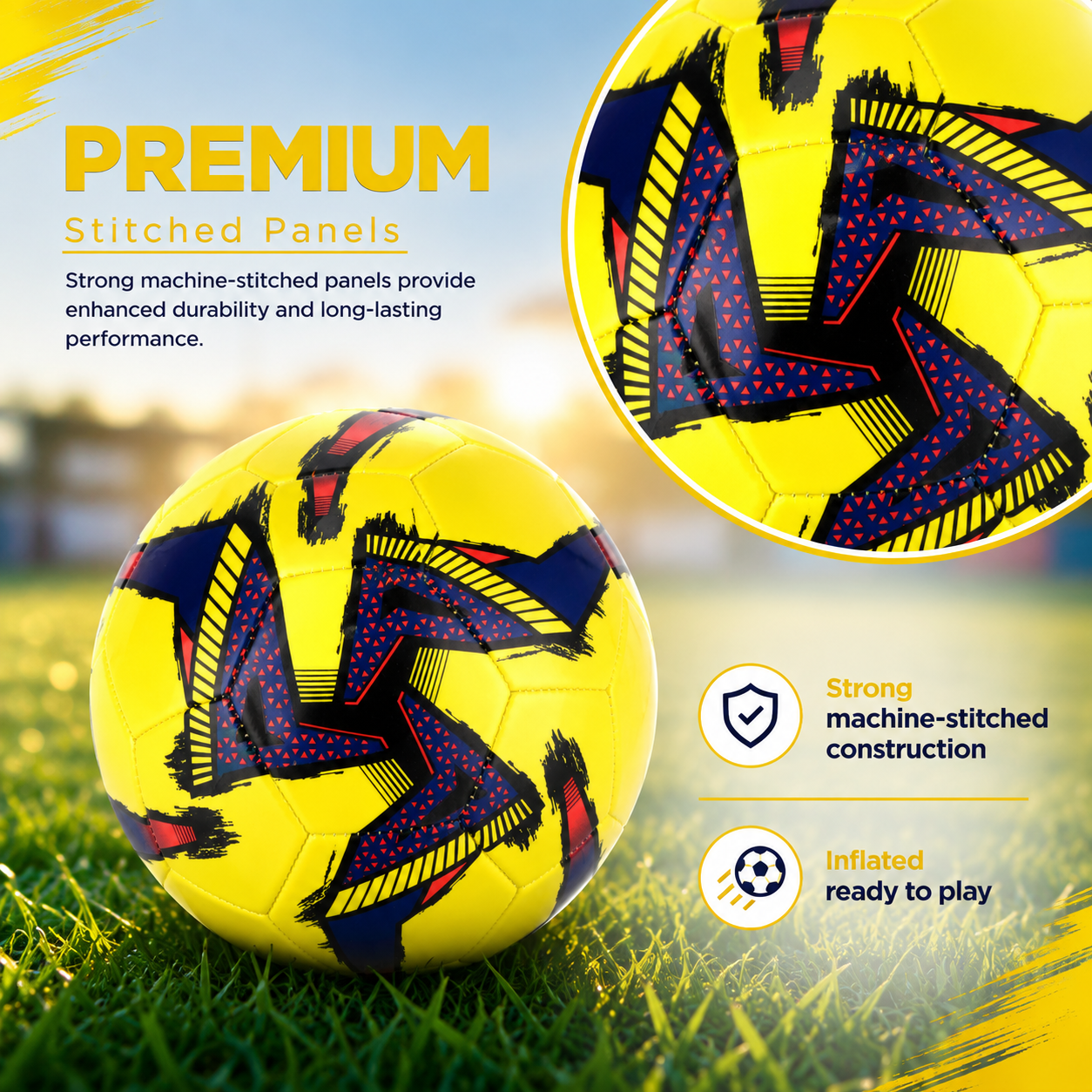 32-Panel Inflatable Football Size 5