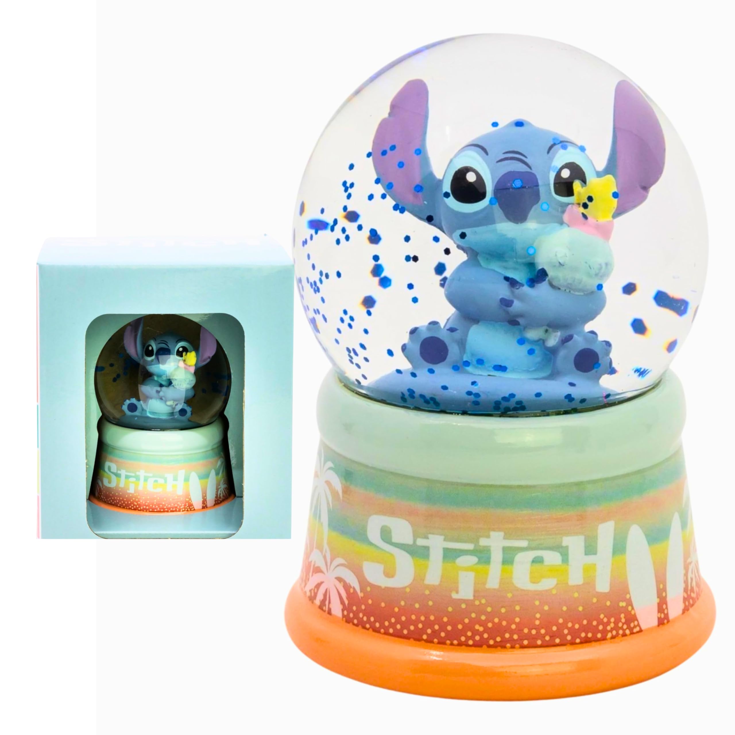 Glass Snow Globe 9.5cm Glitter Water Dome with Gift Box