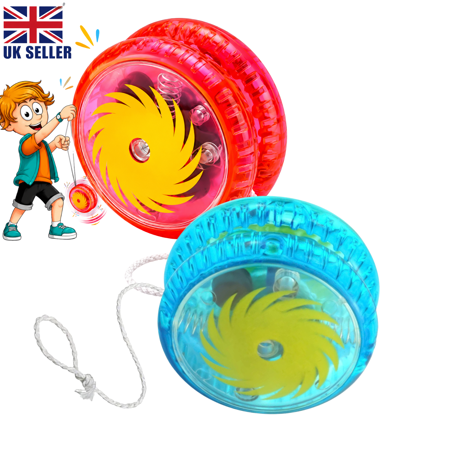 Clutch Mechanism LED Light YoYo 4cm