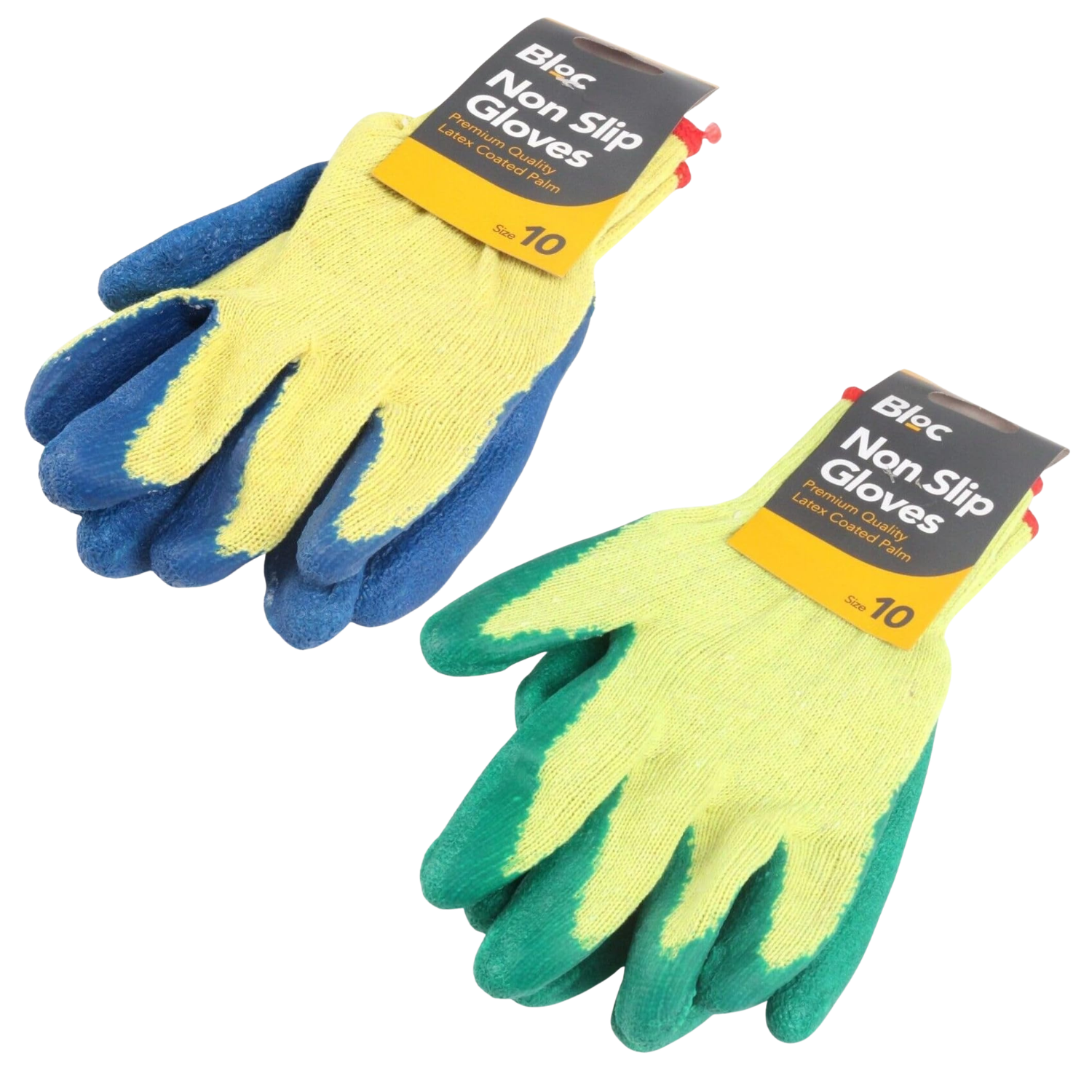 Latex Gripper Non-Slip Work Gloves - Assorted