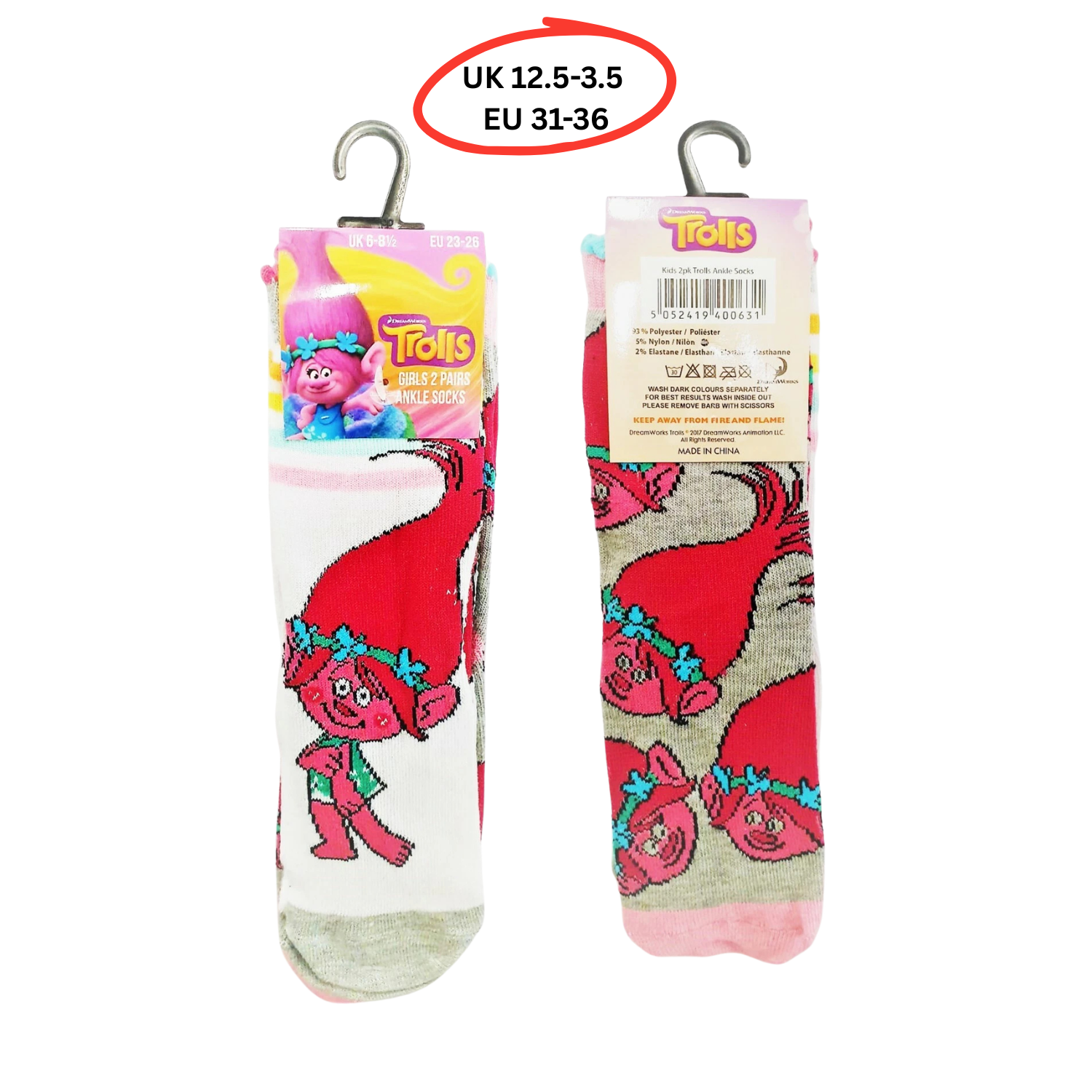 Trolls Kids Ankle Socks
