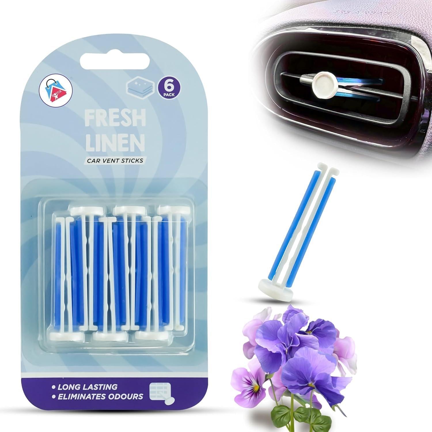 6PK Car Vent Air Freshener Sticks – 6cm