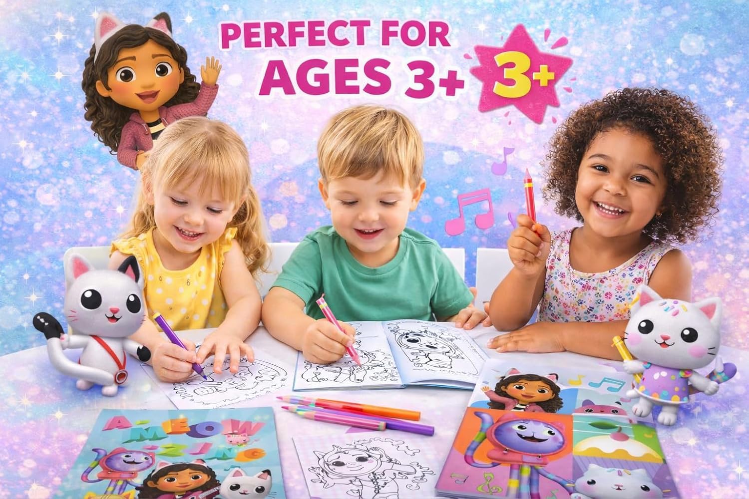 Kids Colouring Activity Set with Pencils - Assorted