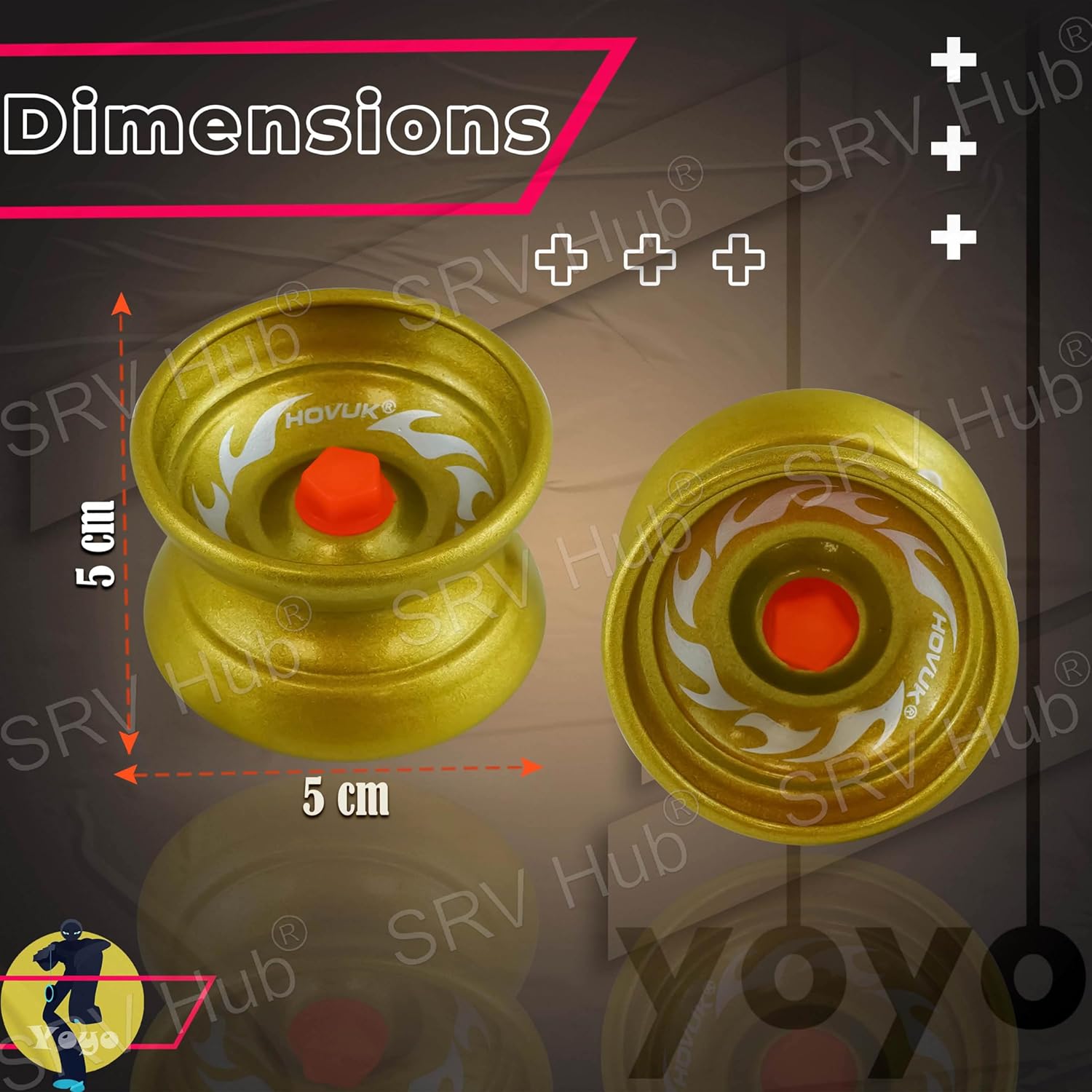 5cm Metal Responsive YoYos for Beginners – Assorted