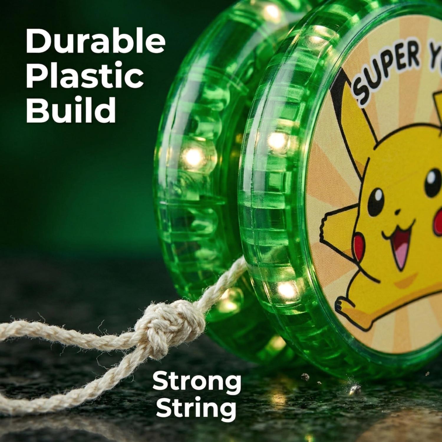 5.5cm Pokemon LED Light-Up YoYo Toys for Kids – Assorted