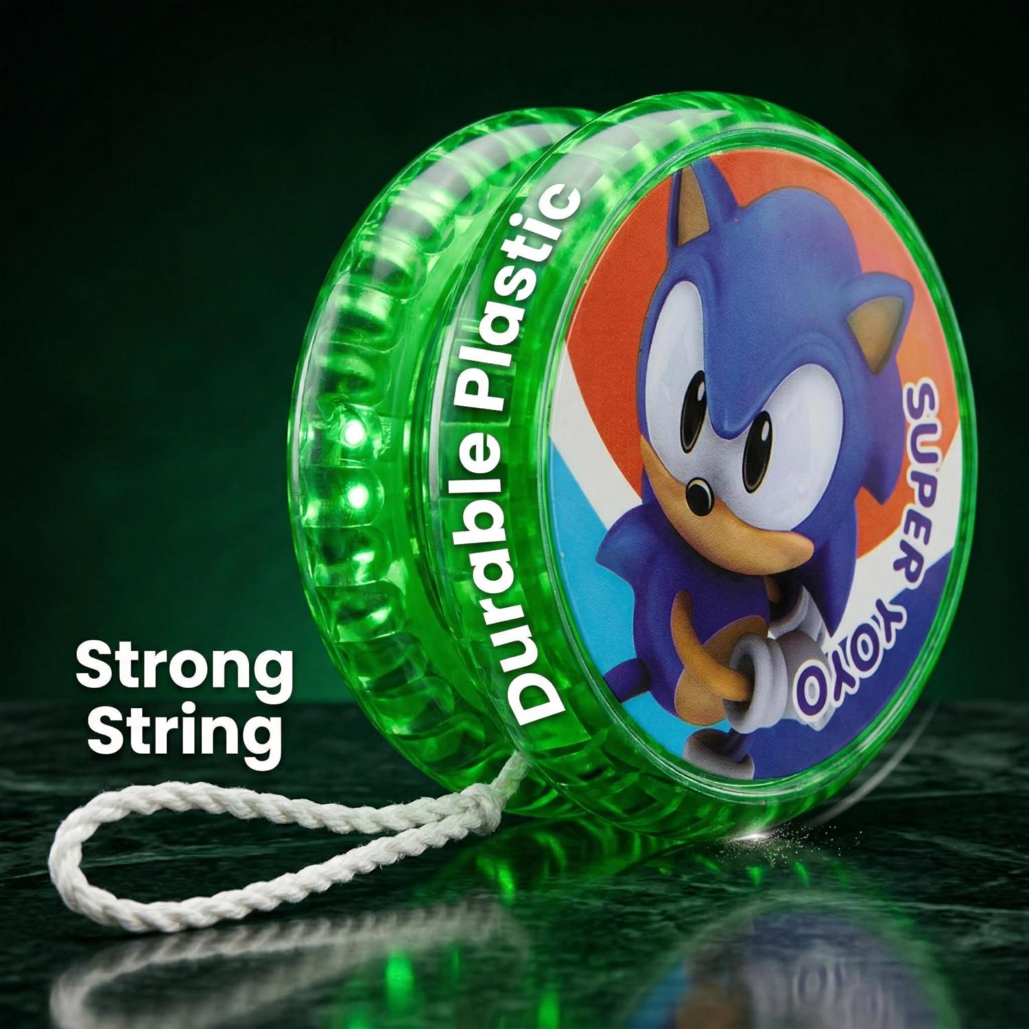 5.5cm Sonic the Hedgehog LED Light-Up YoYo Toys for Kids