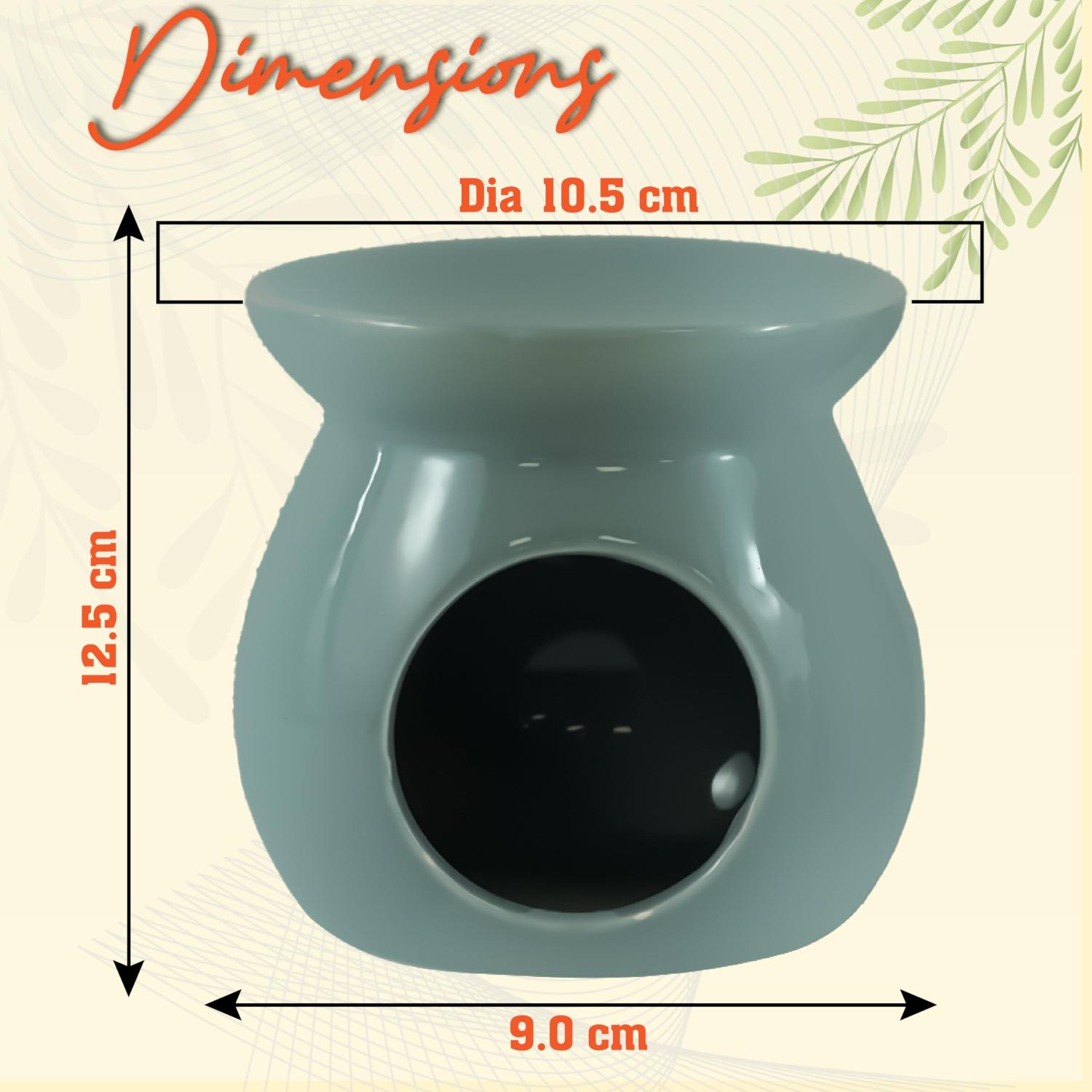 Ceramic Wax Melt Burner Oil Diffuser & Tealight Warmer 12.5cm