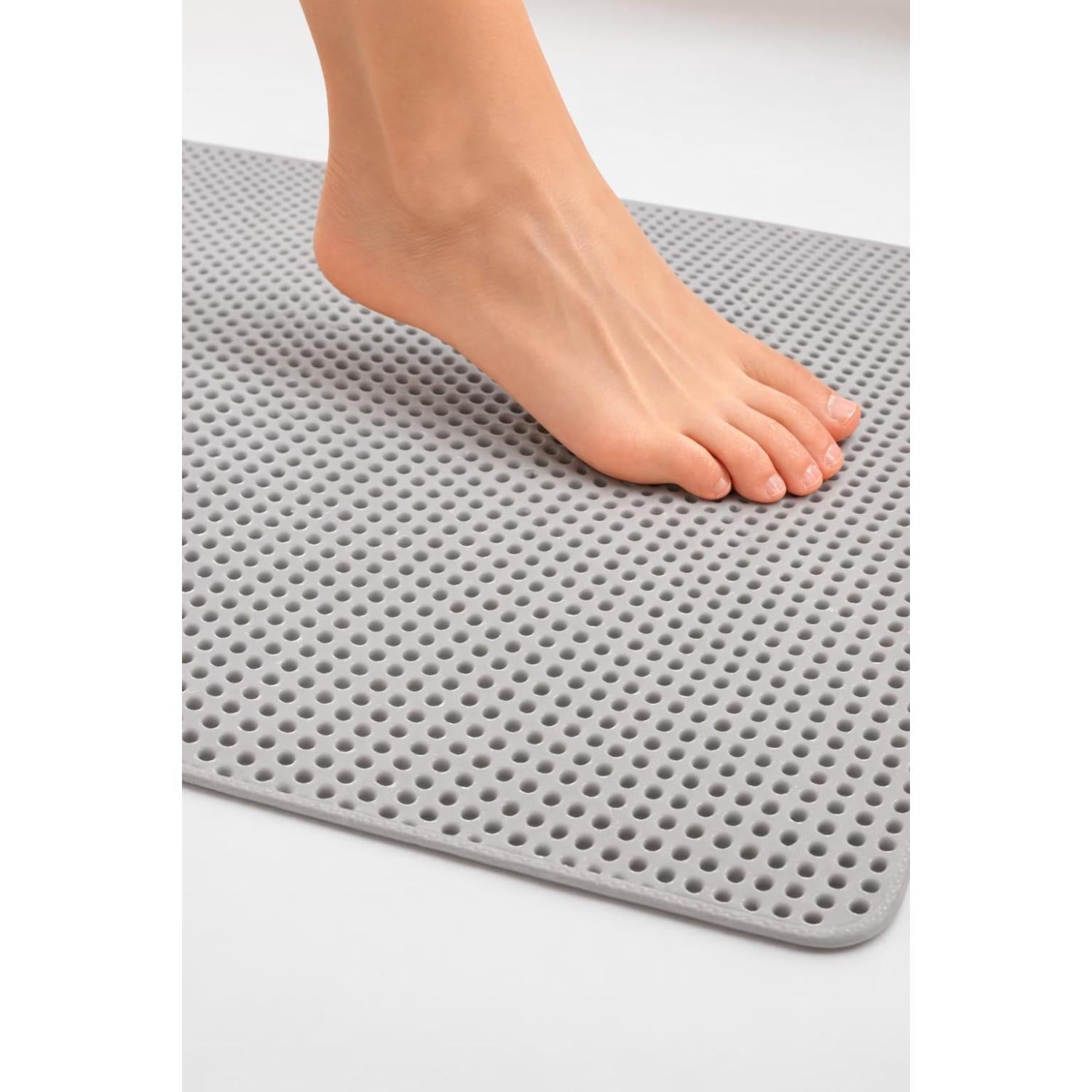 Non Slip Bath Mat with Suction Cups Drain Holes
