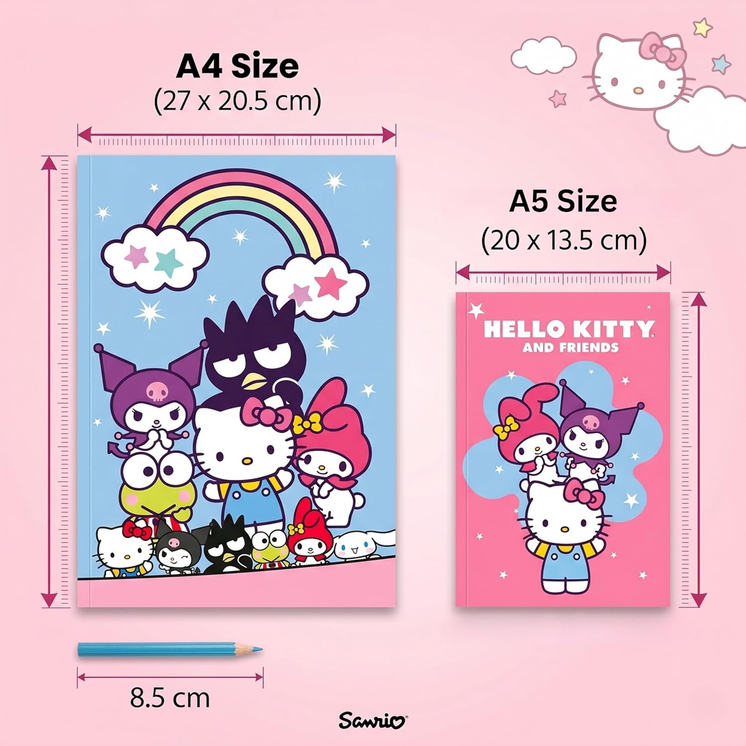 Kids Colouring Activity Set with Pencils - Assorted