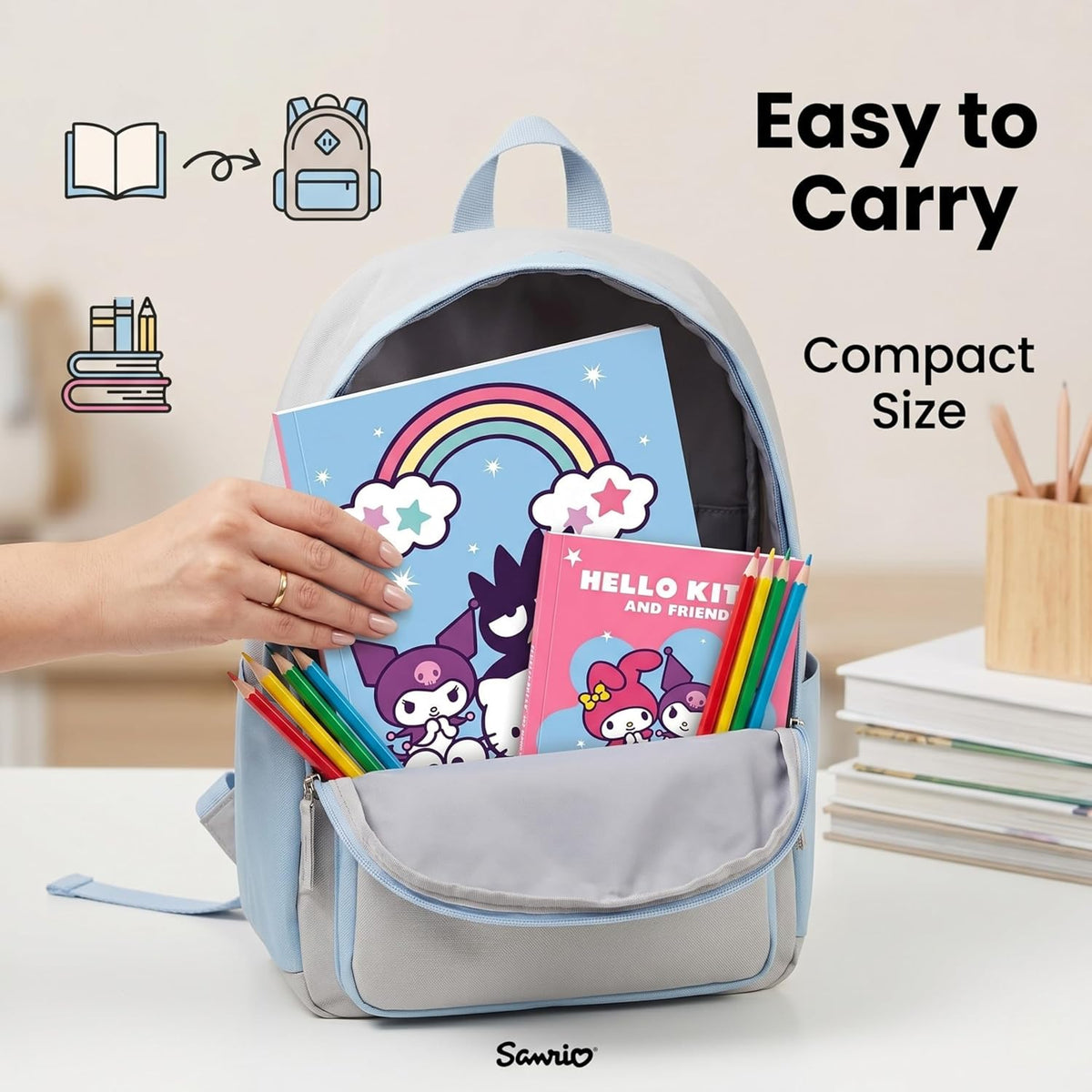 Hello Kitty Kids Licensed Colouring Activity Set with Pencils – view 6