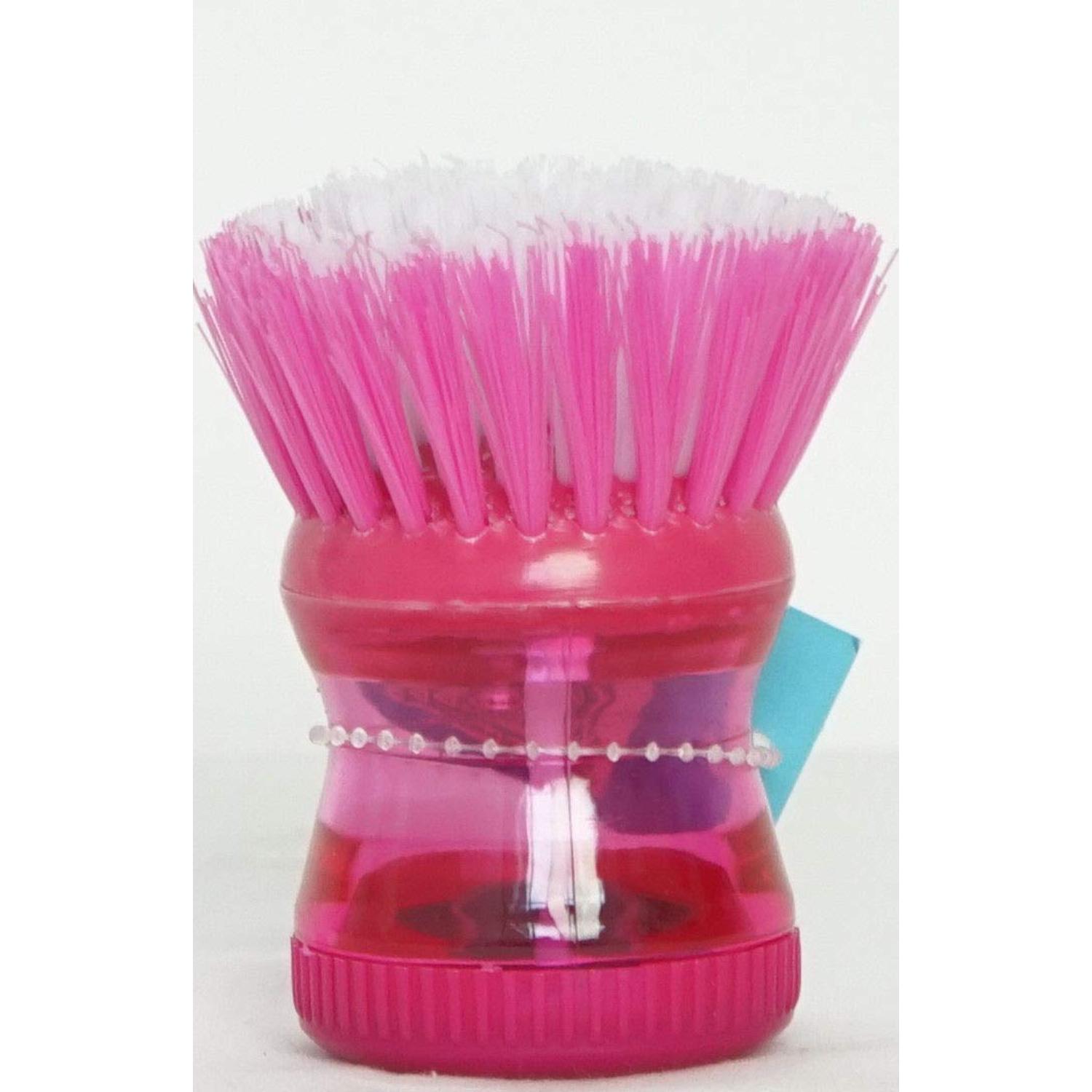 Soap Dispensing Washing Up Brush Kitchen Cleaning Scrubber