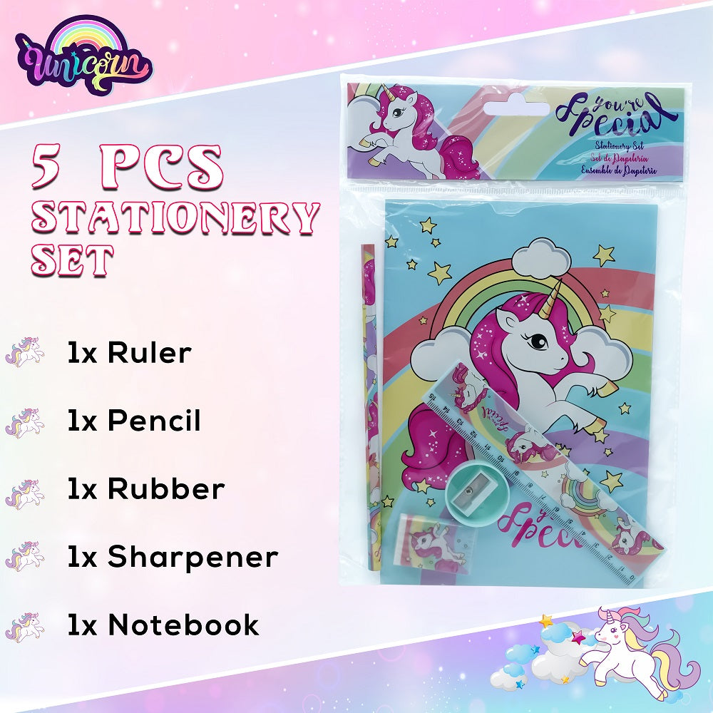 Unicorn School Set 5 Pack