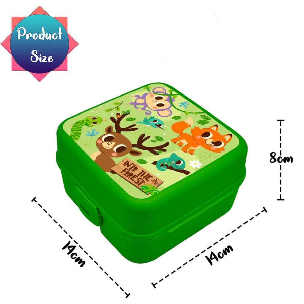Square Lunch Box 3 Compartments - Into The Forest – view 4